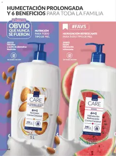 Nuevas ofertas de AVON válidas en toda la República Mexicana desde el 13.09.2025. ¡Encuentra las mejores ofertas en AVON CARE Sandía 6EN1 Hidratación Refrescante Crema Corporal, Crema corporal con sandía para hidratación refrescante, 6 en 1, humectación por 24 horas, para todo tipo de piel.! | Página: 168