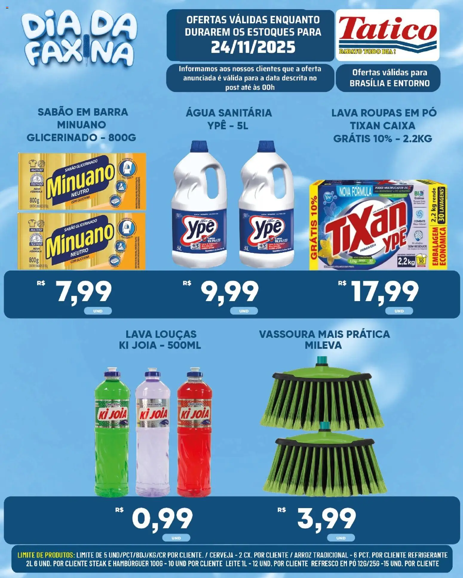 Tatico Folheto - válido de 24.11.2025 | Página: 15 | Produtos: Sabão em barra, Pó, Leite, Roupas