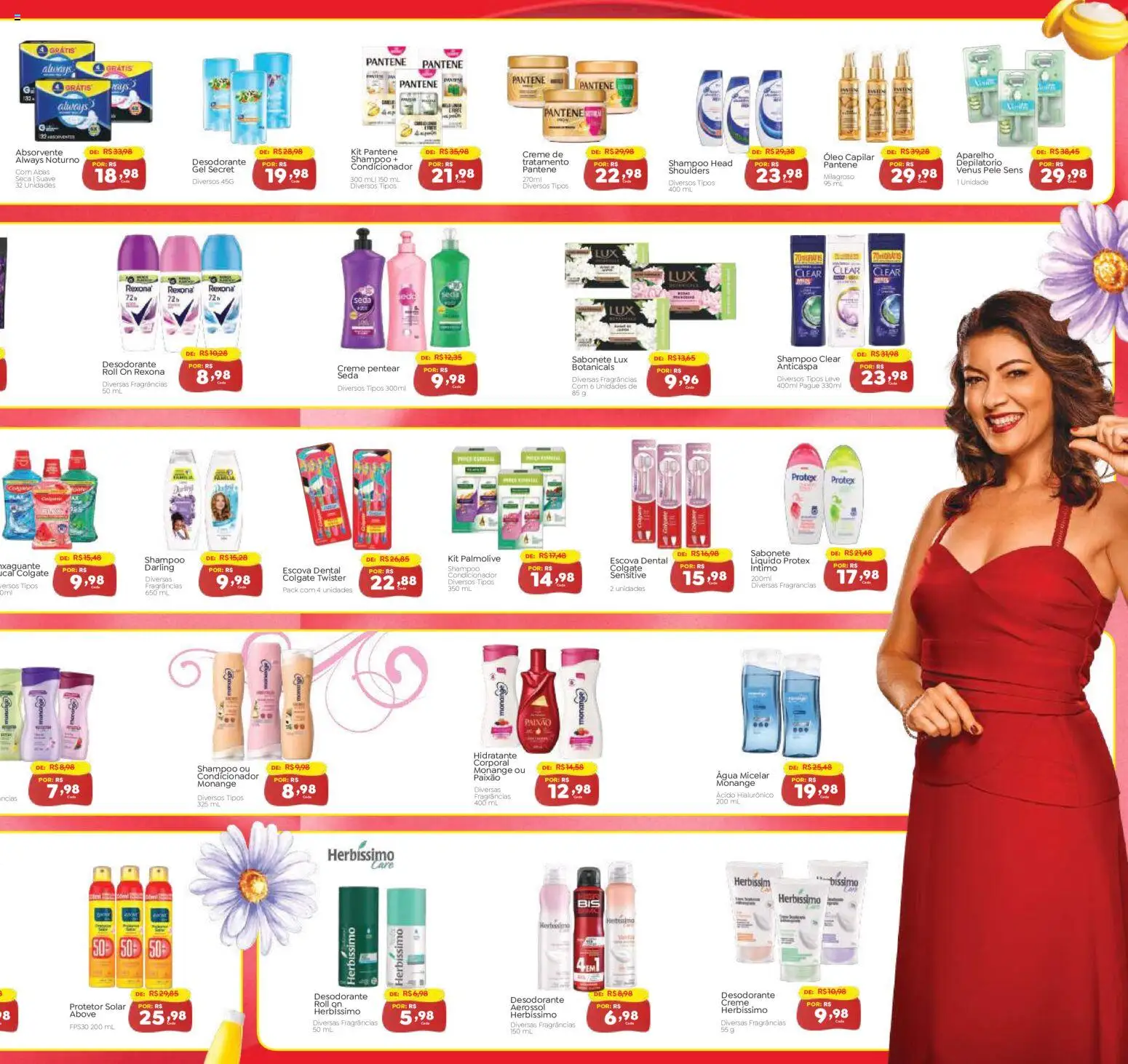 Novo Atacarejo Folheto - válido de 02.03.2026 | Página: 3 | Produtos: Shampoo, Condicionador, Protetor solar, Desodorante