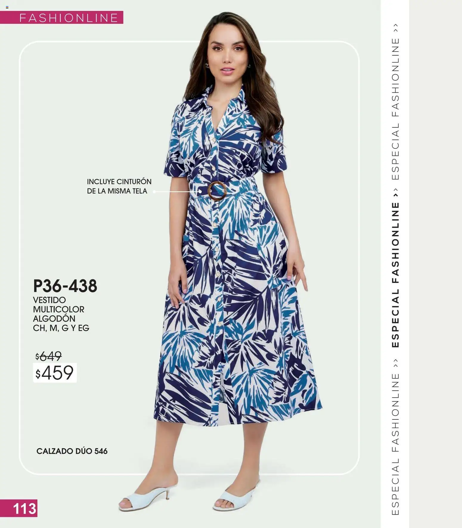 Nuevas ofertas de Cklass válidas en toda la República Mexicana desde el 13.02.2026. ¡Encuentra las mejores ofertas en Cklass catálogo Especial Fashionline! | Página: 114 | Productos: Cinturón, Algodón, Vestido