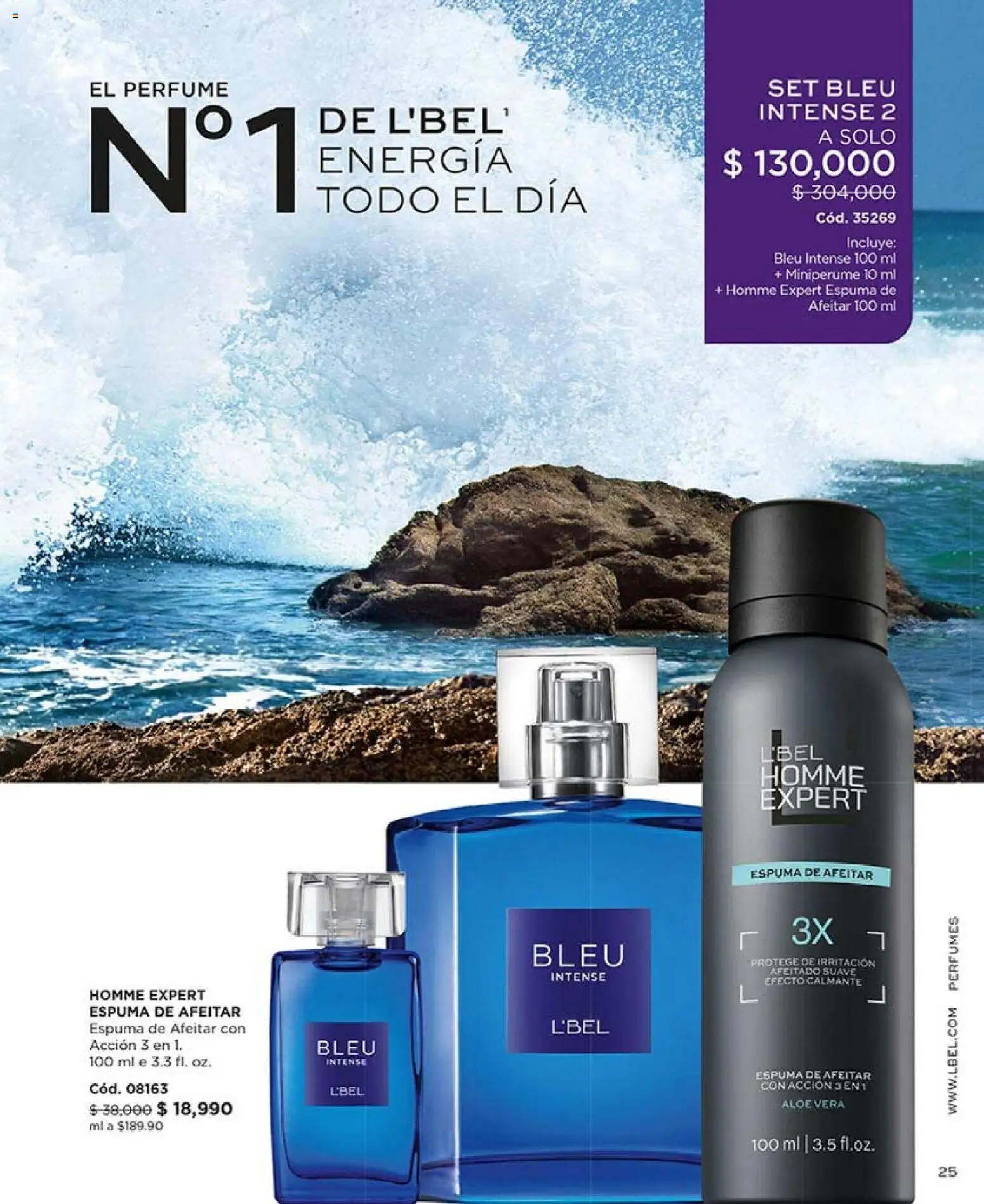 L'Bel revista - valida desde el 01.02.2026 | Página: 25 | Productos: Espuma, Perfume, Espuma de afeitar, Loción tonificante
