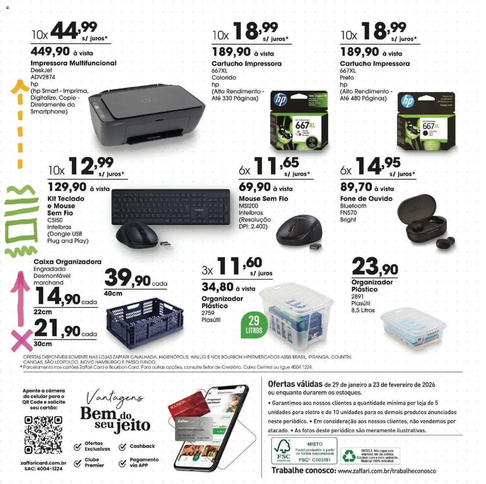 Zaffari Folheto - válido de 29.01.2026 | Página: 10 | Produtos: Organizador, Caixa, Mouse, USB