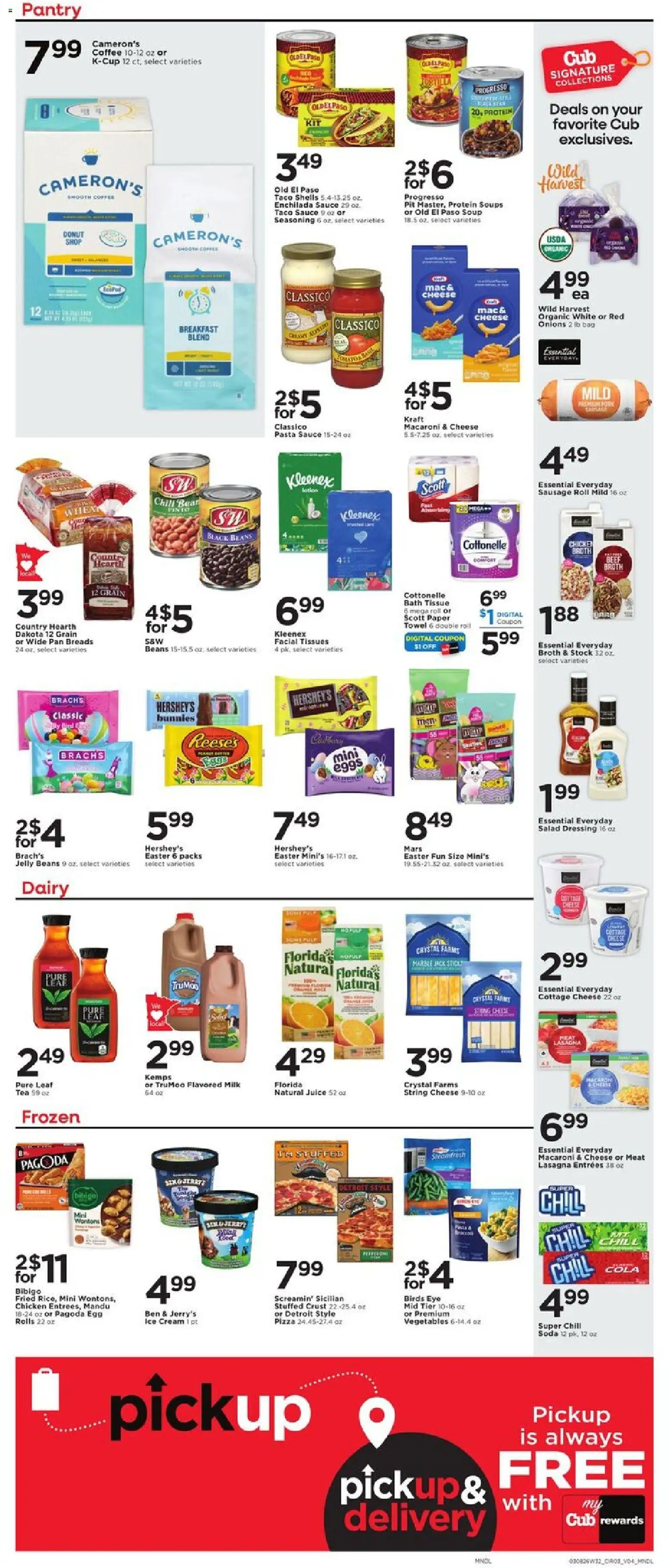 Cub Foods Weekly Ad - valid from 08.03.2026 | Page: 5 | Products: Bath, Cheese, Pasta, Cottage cheese