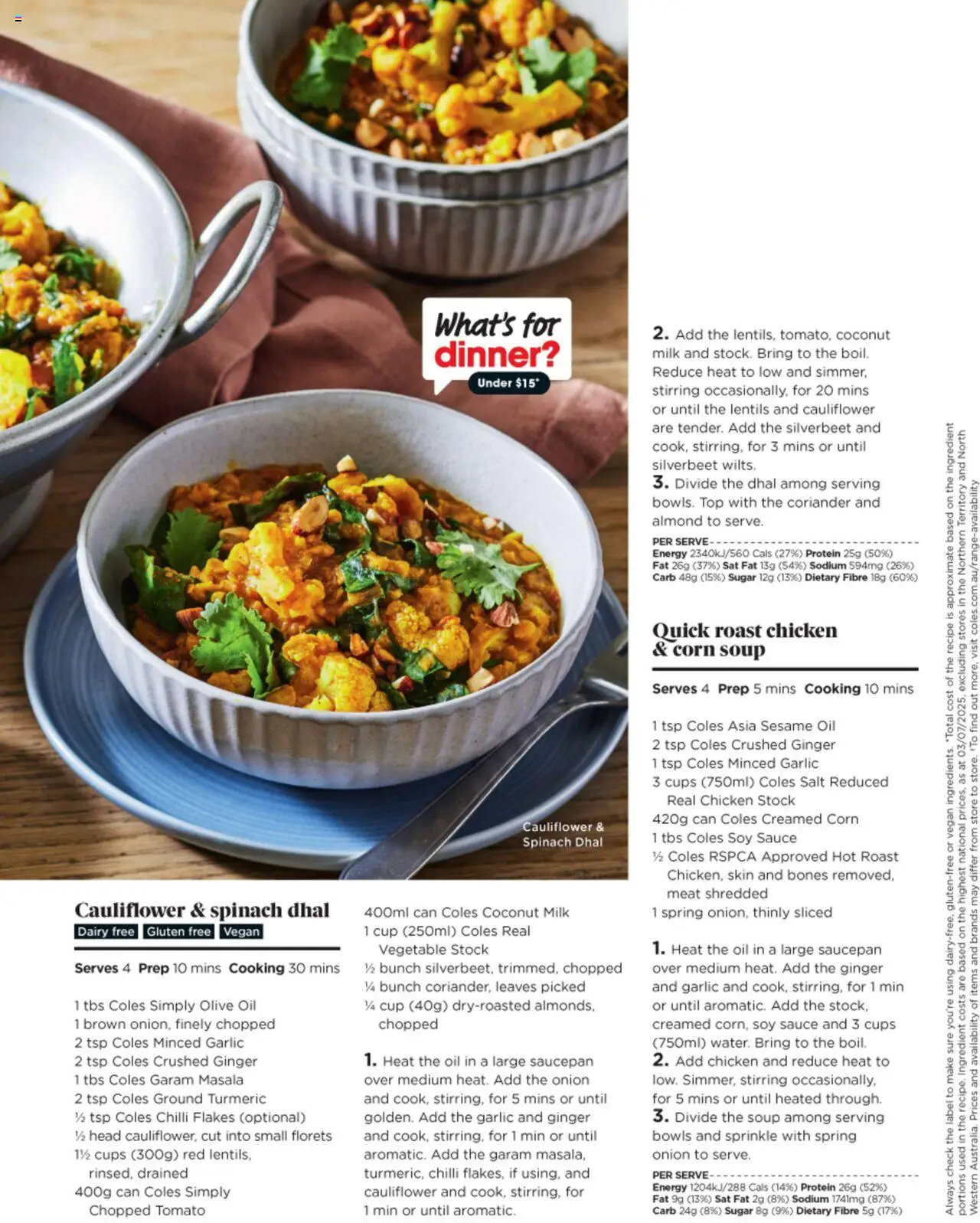Coles catalogue - valid from 03.07.2025 | Page: 36 | Products: Oil, Meat, Flakes, Garlic