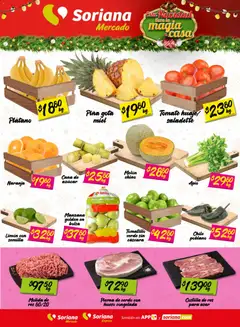 Vista previa de Soriana - Fin de Semana Mercado: BCS, Son y Sin, nuevo folleto de la tienda, válido en México a partir del 11.12.2025 | Página: 6