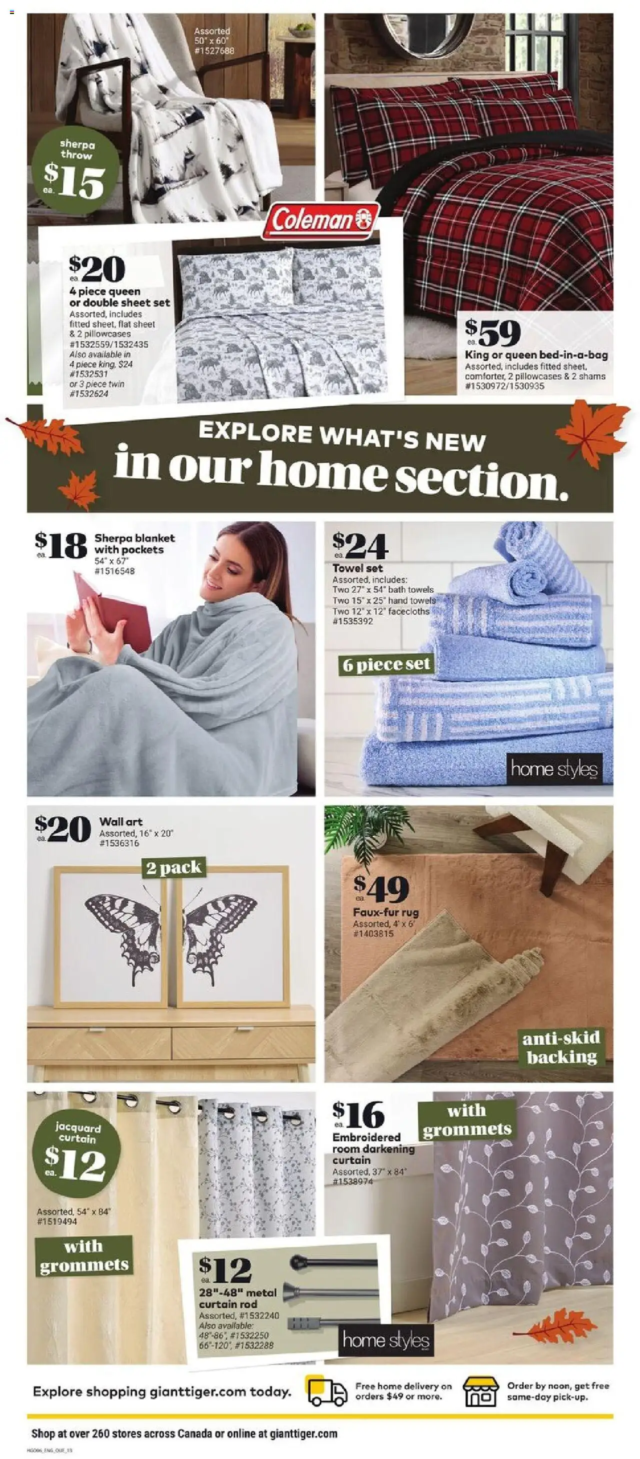 Giant Tiger flyer valid from 10.09.2025 | Page: 15 | Products: Blanket, Bath