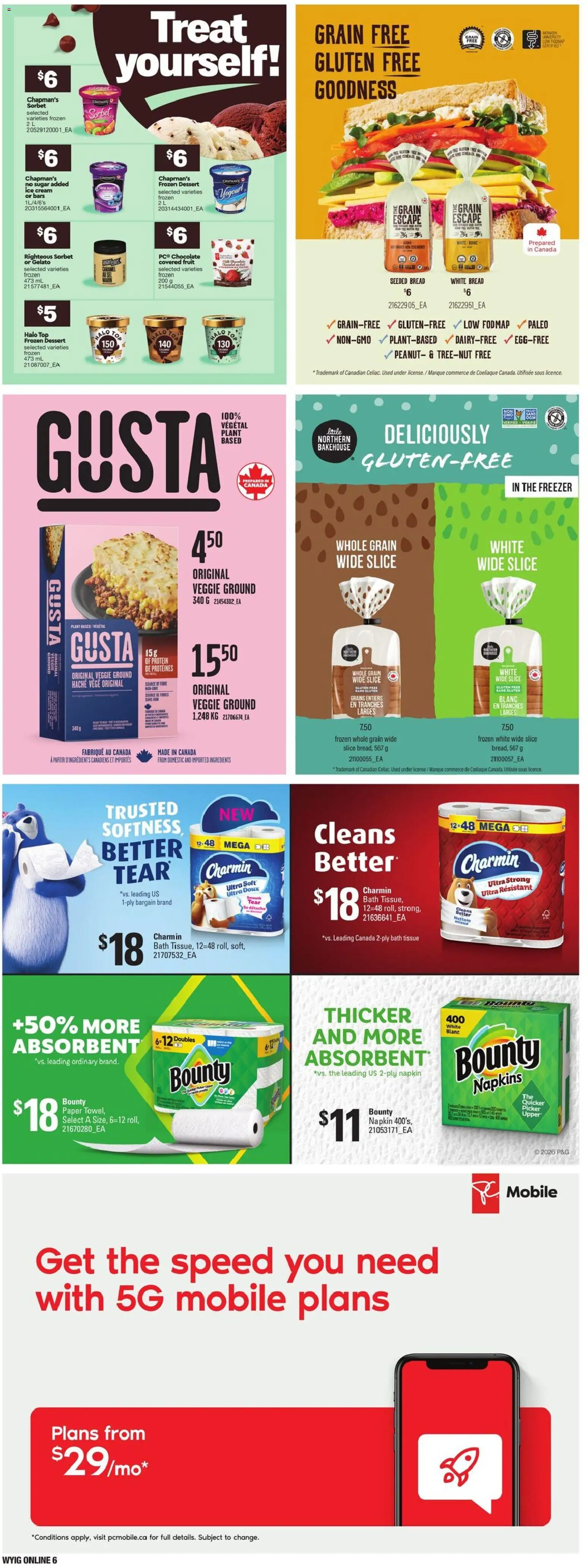 Loblaws flyer valid from 08.01.2026 | Page: 17 | Products: Cream, Ice cream, Freezer, Bath