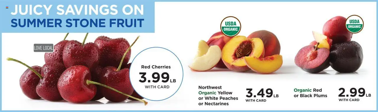 QFC Weekly Ad - WA - valid from 06.08.2025 | Page: 8 | Products: Cherries, Peaches