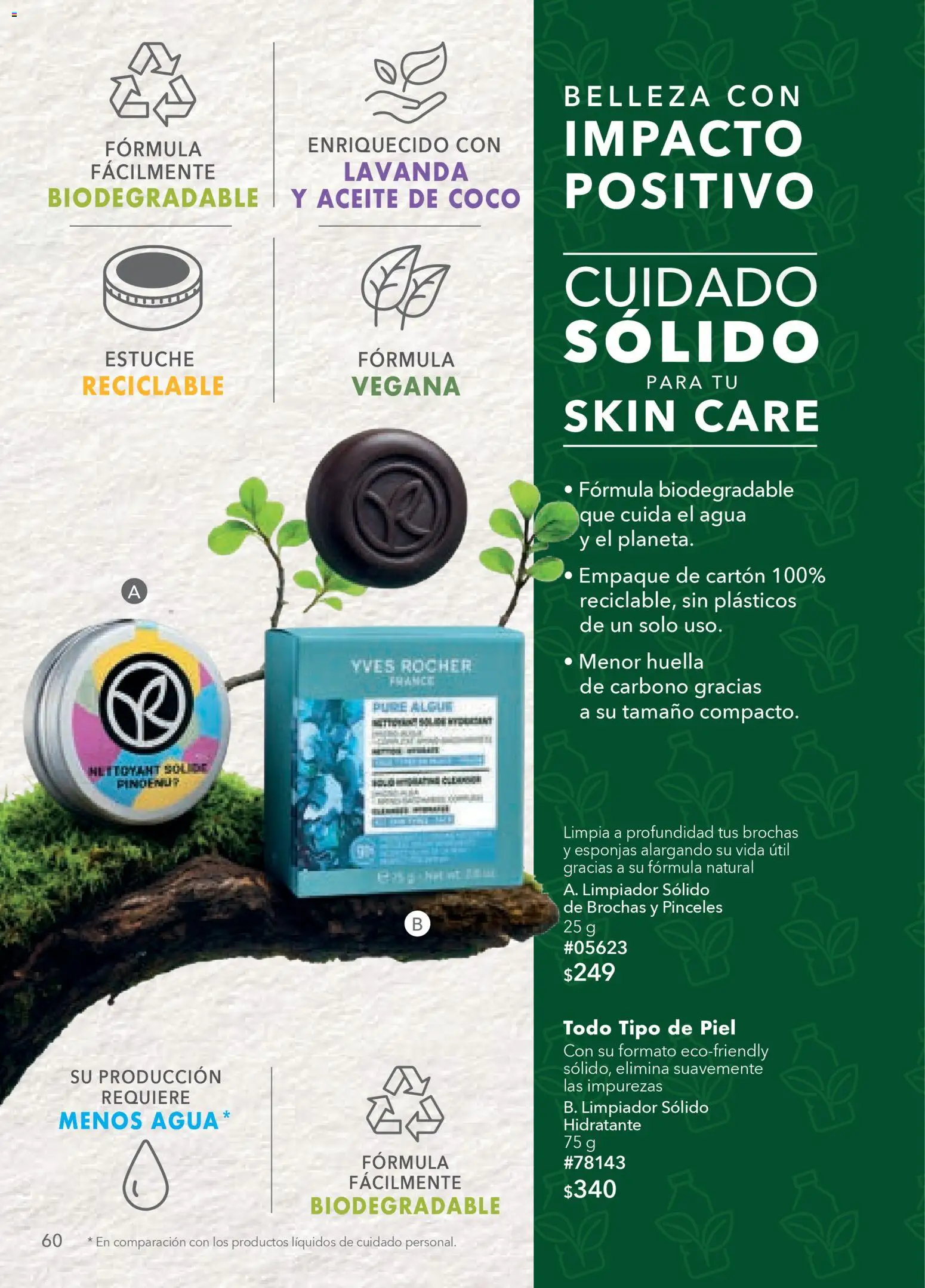 Nuevas ofertas de Yves Rocher válidas en toda la República Mexicana desde el 24.03.2026. ¡Encuentra las mejores ofertas en Yves Rocher campaña 5 2026! | Página: 62 | Productos: Agua, Aceite, Estuche, Limpiador
