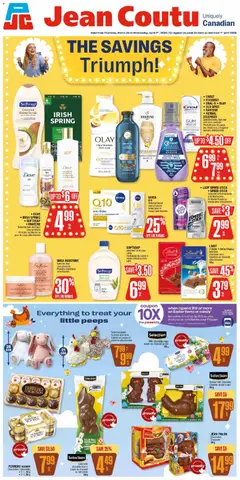 Preview of Jean Coutu weekly flyer from shop Jean Coutu valid from 26.03.2026