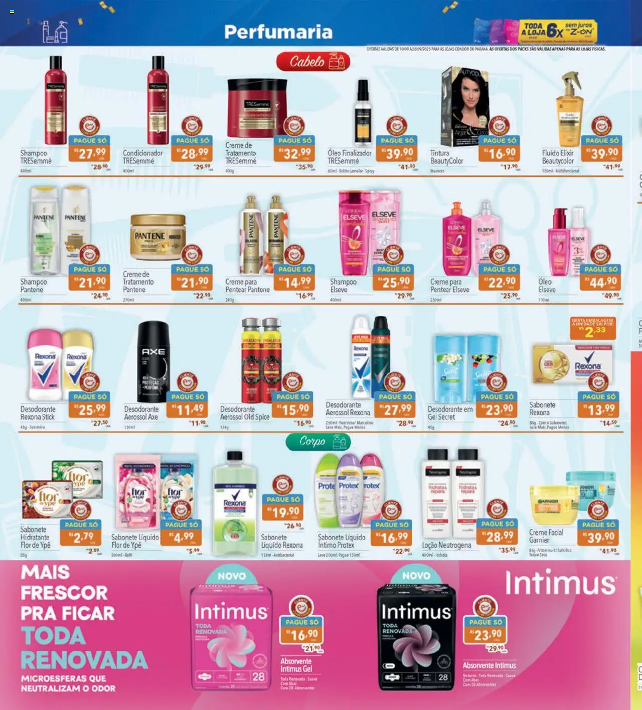 Supermercados Condor Folheto - válido de 10.09.2025 | Página: 22 | Produtos: Desodorante, Óleo, Creme, Sabonete líquido
