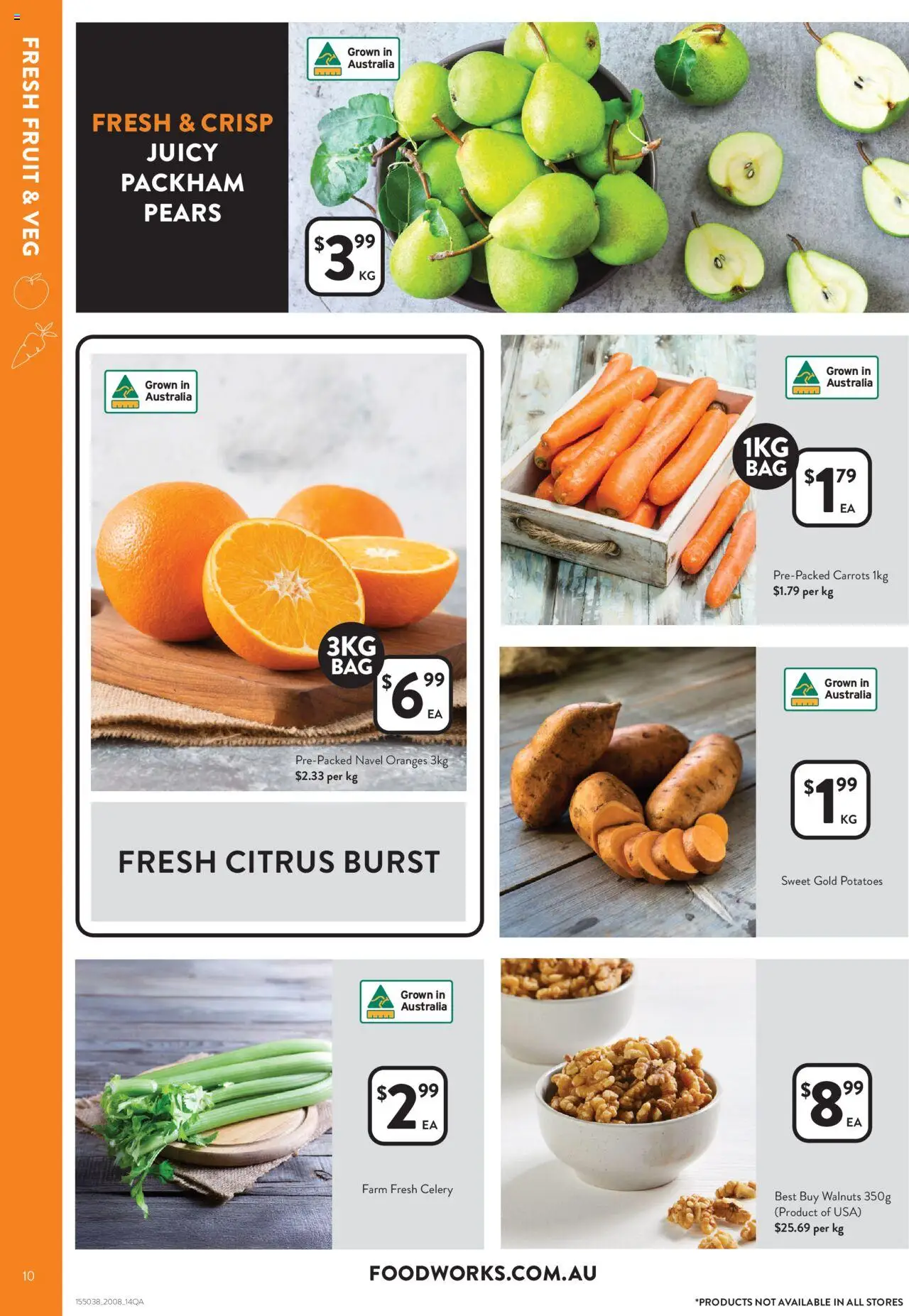 Foodworks catalogue - valid from 20.08.2025 | Page: 10 | Products: Oranges, Carrots, Potatoes