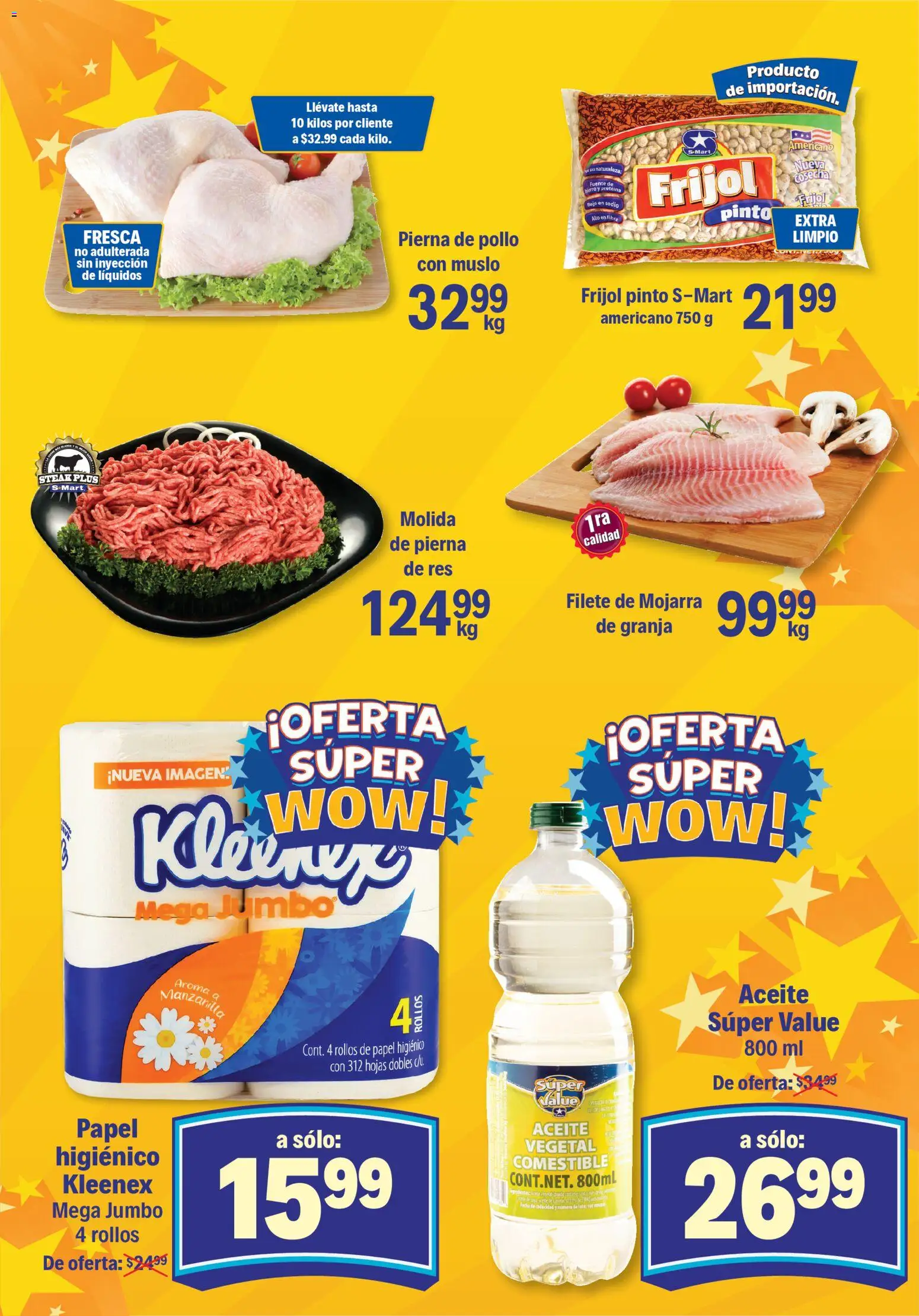Nuevas ofertas de S-Mart válidas en toda la República Mexicana desde el 28.10.2025. ¡Encuentra las mejores ofertas en S-Mart folleto Reynosa! | Página: 3 | Productos: Pollo, Aceite, Res, Papel higiénico