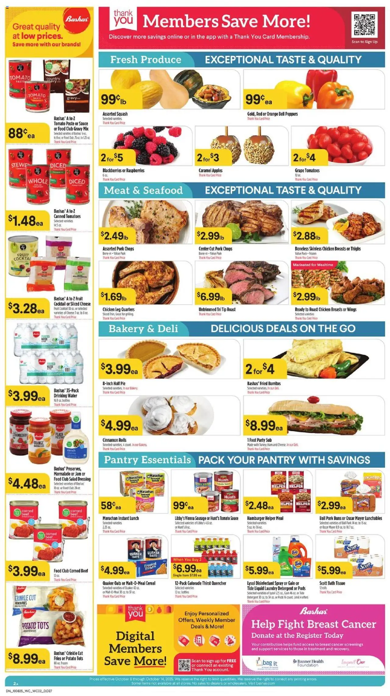 Basha's Dine - valid from 08.10.2025 | Page: 2 | Products: Foundation, Pork, Beef, Salad
