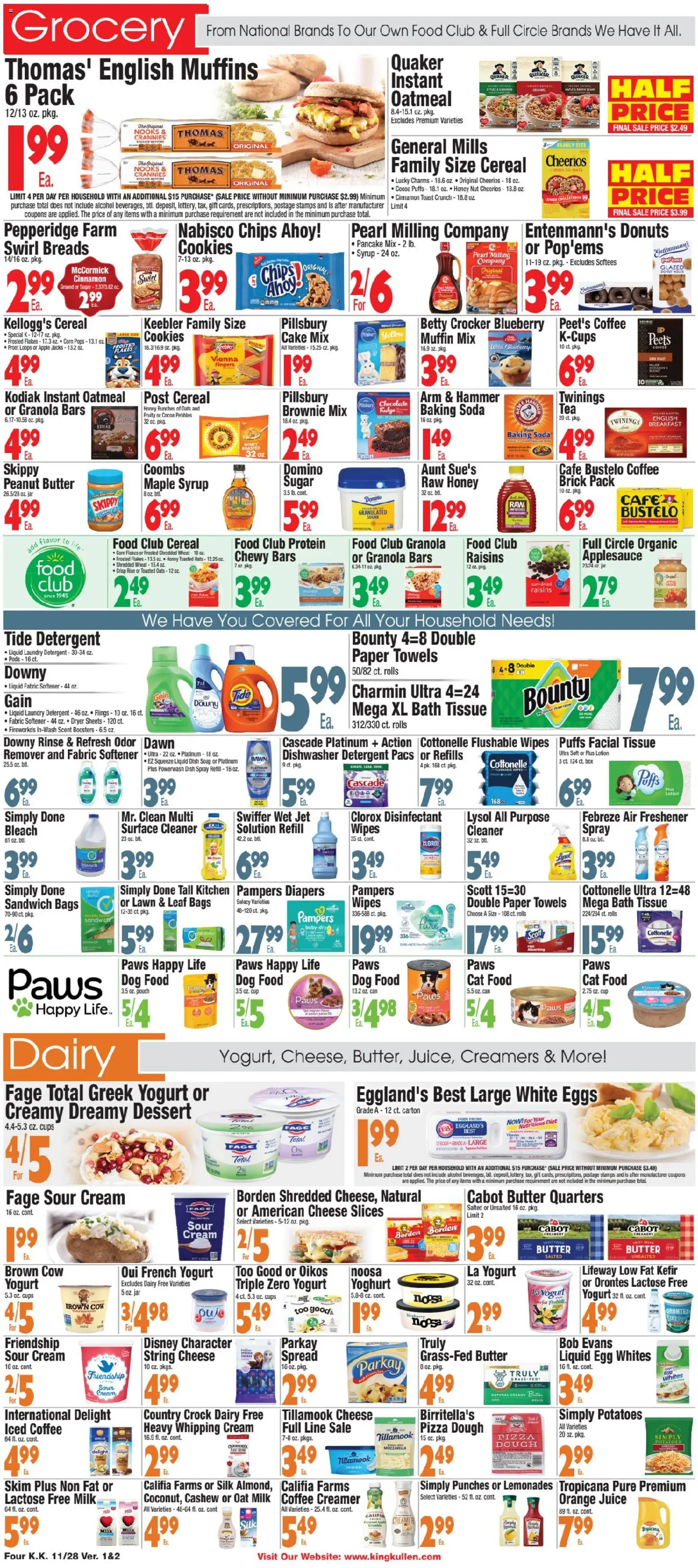 King Kullen Weekly Ad - valid from 28.11.2025 | Page: 4 | Products: Corn, Box, Butter, Cookies