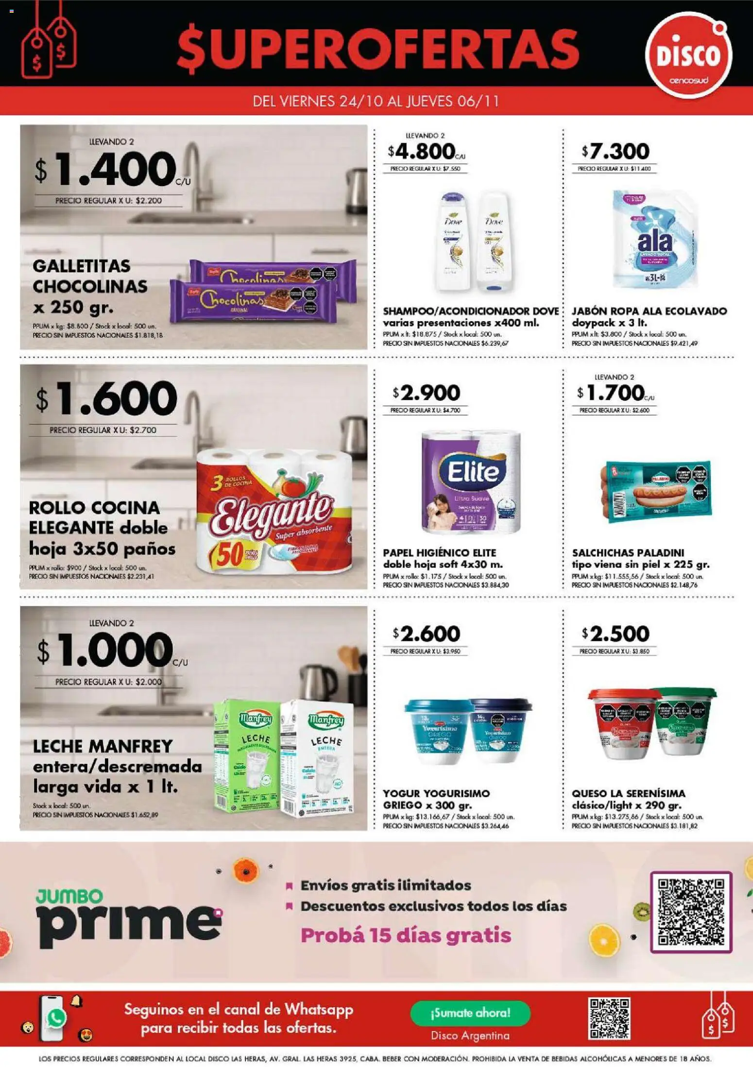 Disco - Especial Super Ofertas Costa Atlántica  │ válido desde el 24.10.2025 | Página: 2 | Productos: Cocina, Ropa, Queso, Yogur
