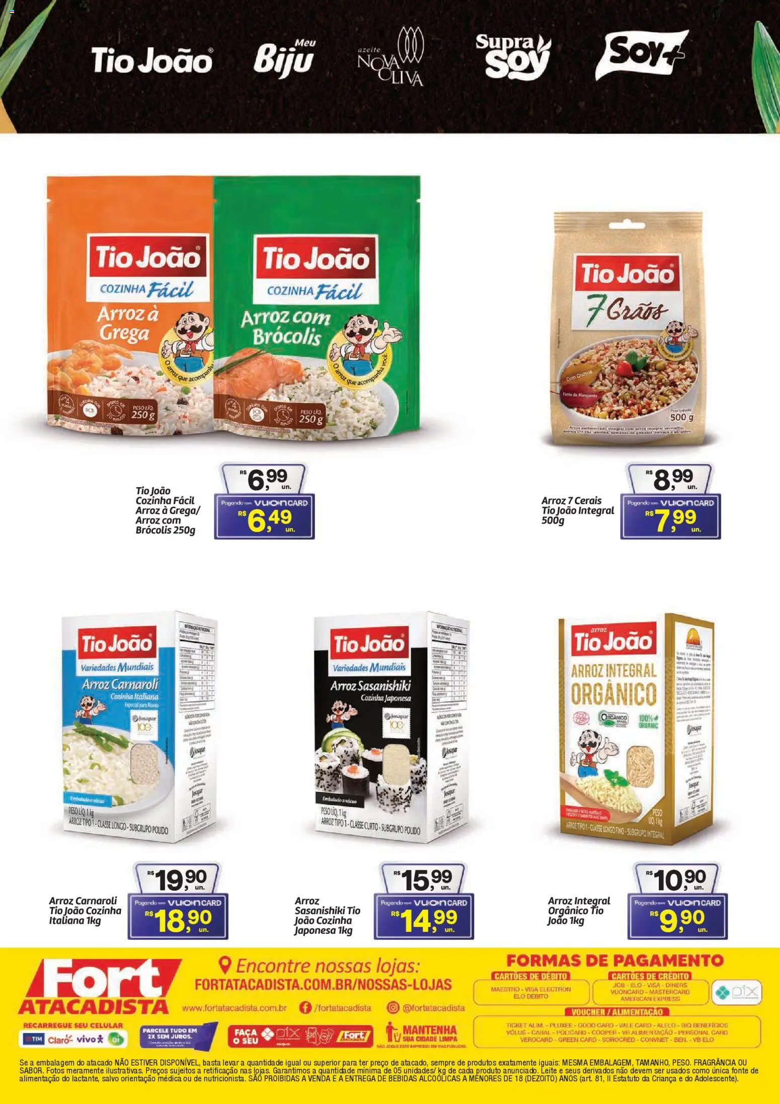 Fort Atacadista Folheto - válido de 01.11.2025 | Página: 2 | Produtos: Celular, Faca, Arroz, Brócolis