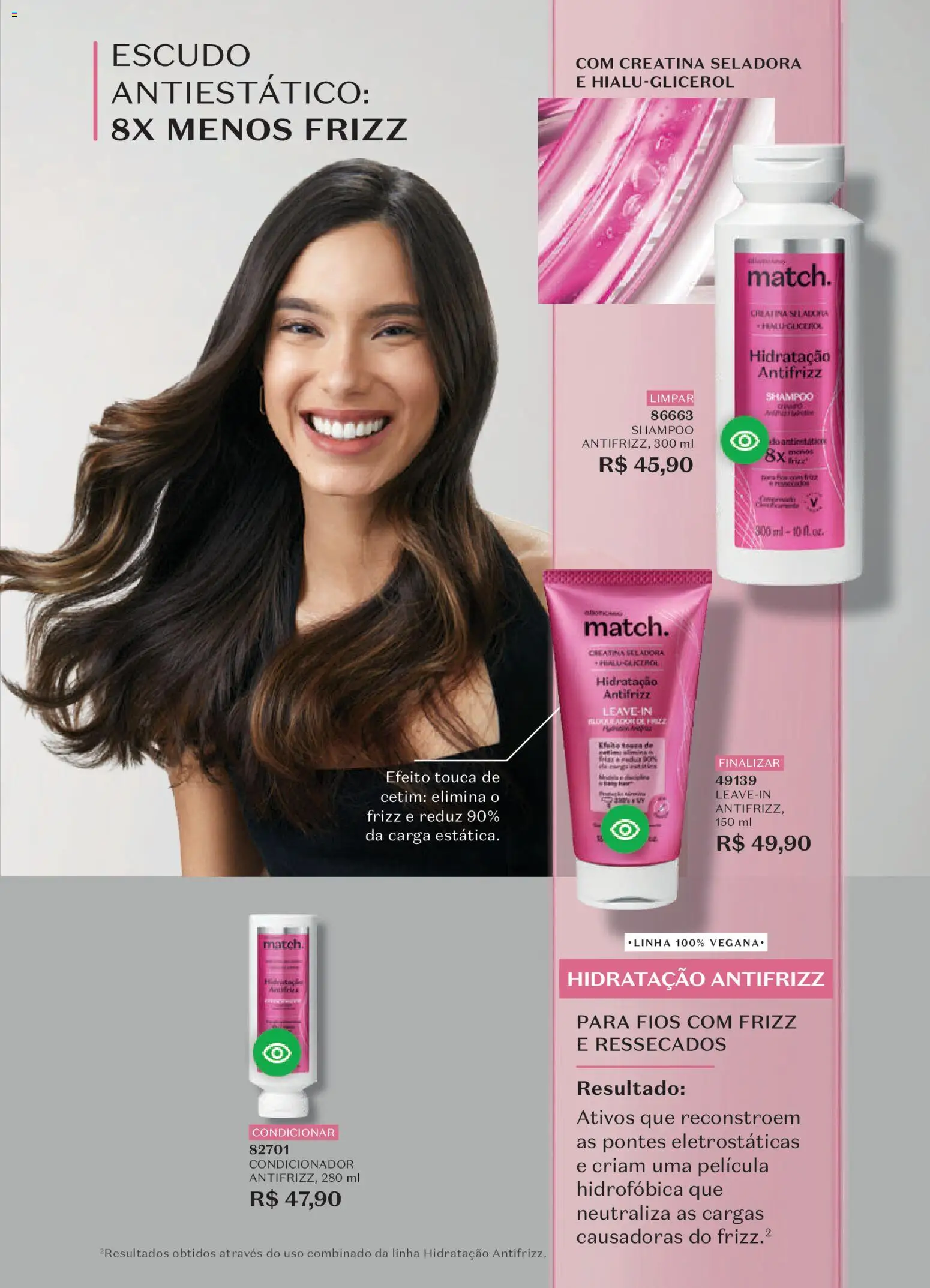 O Boticário Folheto - válido de 23.03.2026 | Página: 164 | Produtos: Shampoo, Creatina, Touca, Condicionador