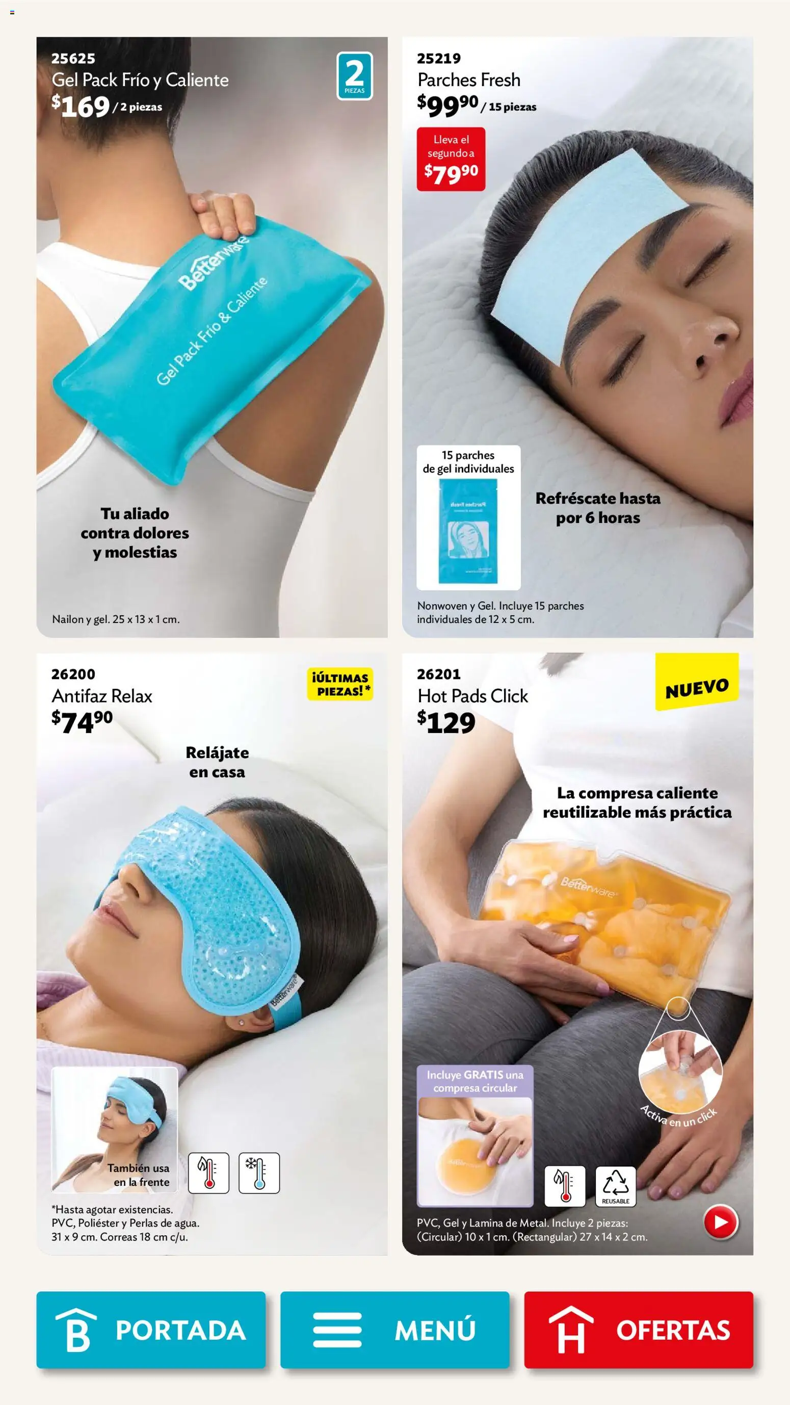 Nuevas ofertas de Betterware válidas en toda la República Mexicana desde el 02.03.2026. ¡Encuentra las mejores ofertas en Betterware campaña 3 2026! | Página: 106 | Productos: Antifaz