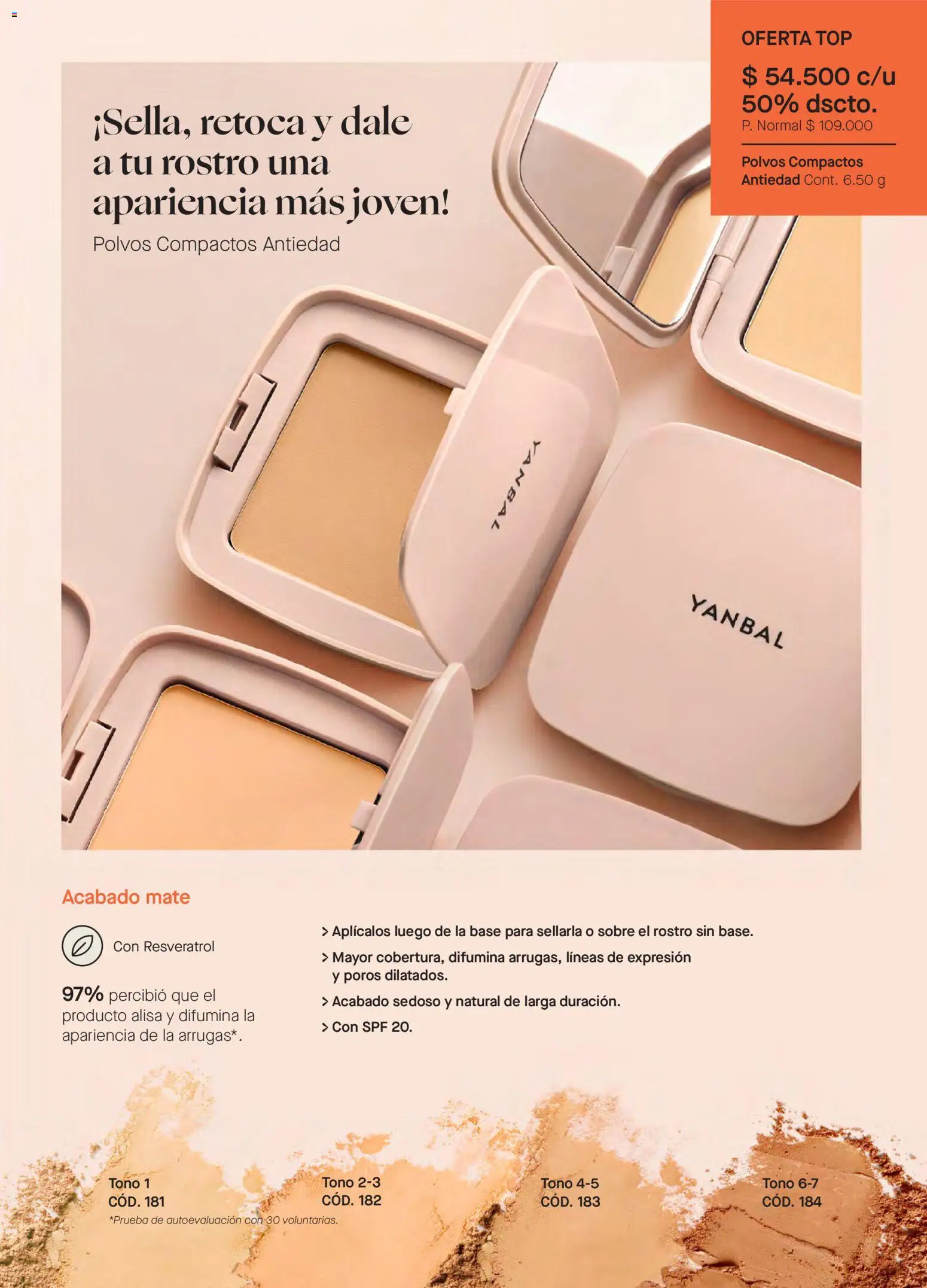 Yanbal revista - valida desde el 03.01.2026 | Página: 43 | Productos: Sobre, Top