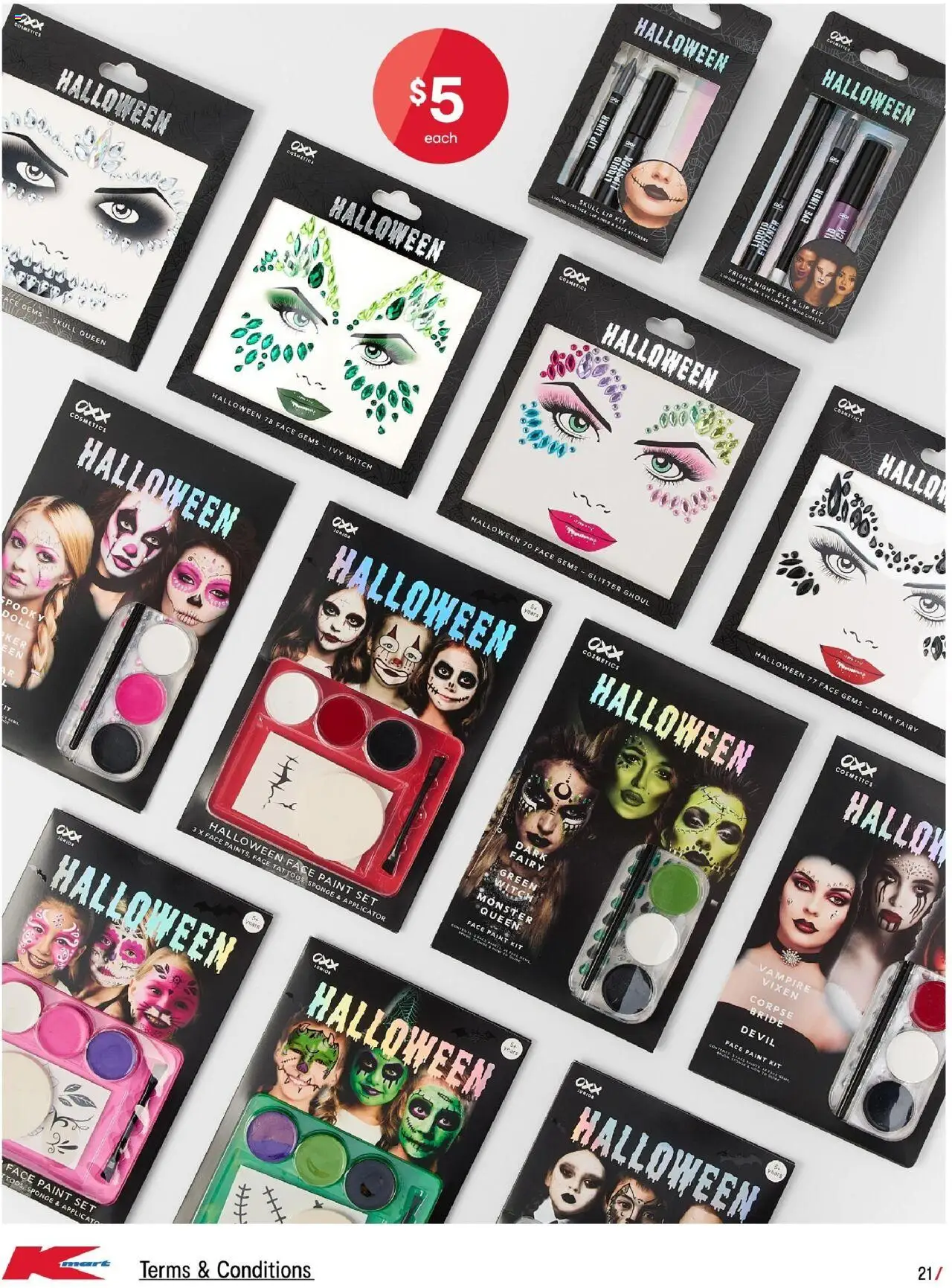 Kmart catalogue - valid from 25.09.2025 | Page: 21 | Products: Eyeliner, Lipstick, Sponge, Lip liner