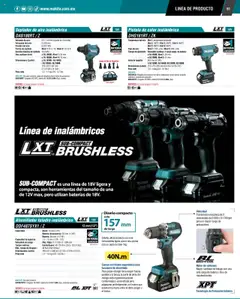 Vista previa de Makita - Catálogo, nuevo folleto de la tienda, válido en México a partir del 04.09.2025 | Página: 61