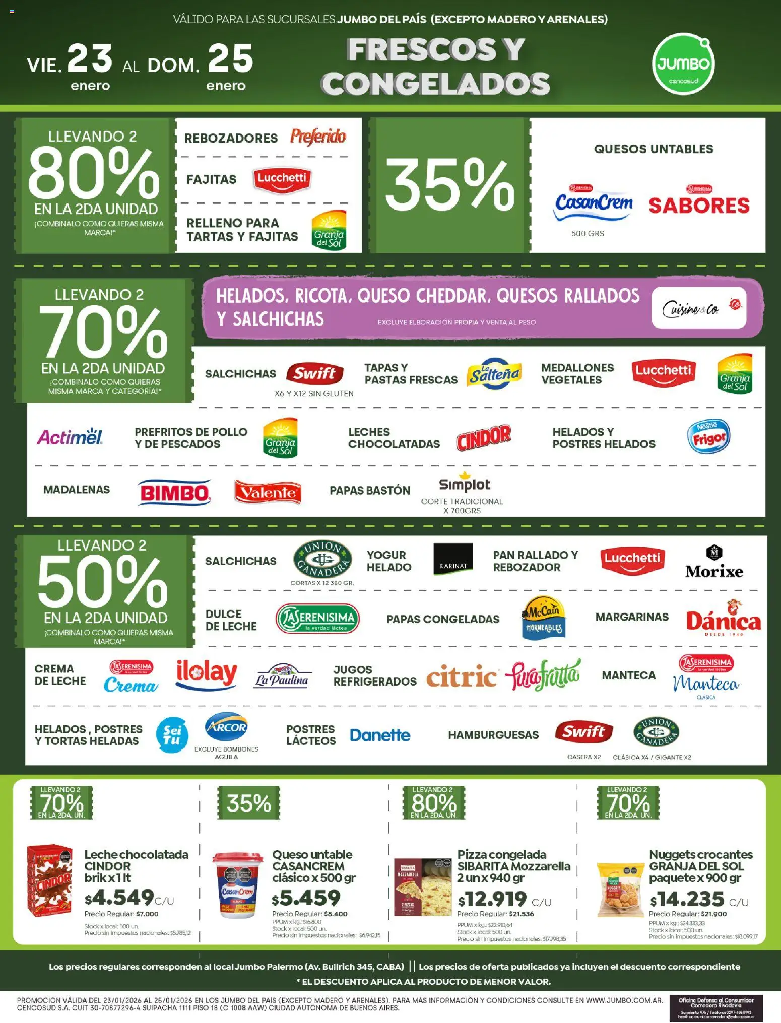 Jumbo - Ofertas | Mendoza │ válido desde el 23.01.2026 | Página: 4 | Productos: Queso, Yogur, Pan, Chocolatada