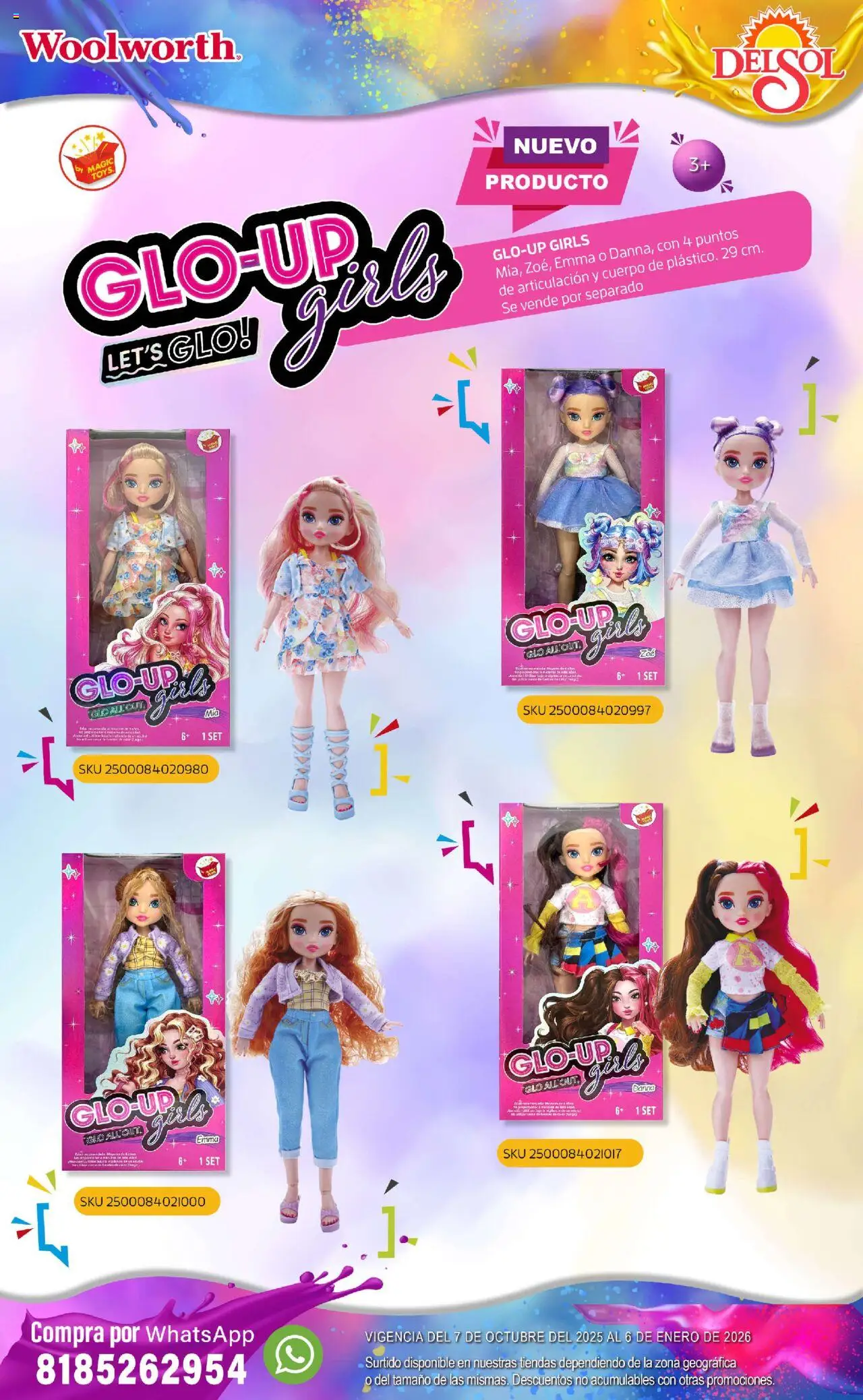 Nuevas ofertas de Del Sol y Woolworth válidas en toda la República Mexicana desde el 07.10.2025. ¡Encuentra las mejores ofertas en Del Sol y Woolworth - Catálogo Castillo Del Juguete! | Página: 40