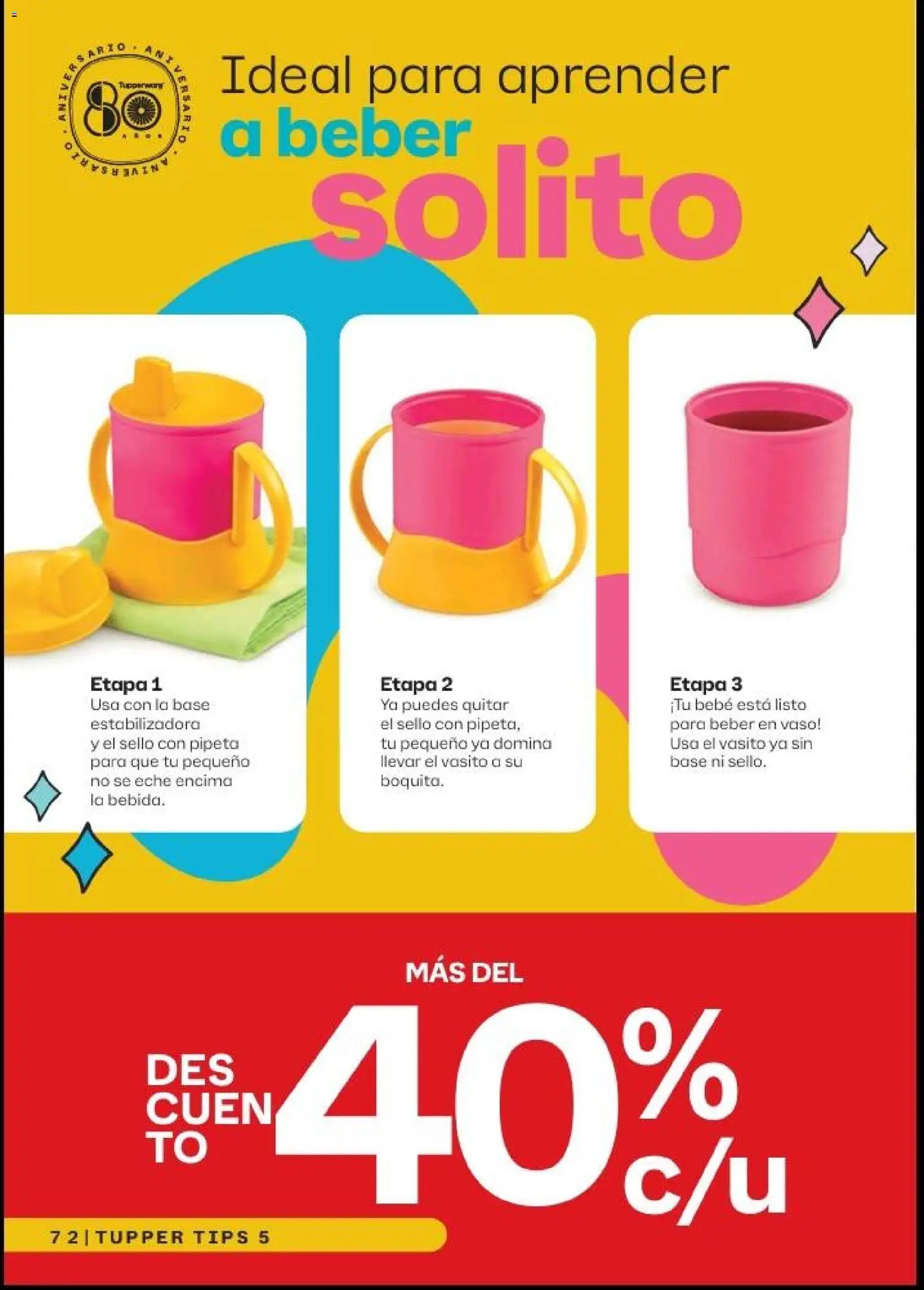 Nuevas ofertas de Tupperware válidas en toda la República Mexicana desde el 20.04.2026. ¡Encuentra las mejores ofertas en Tupperware catálogo! | Página: 72 | Productos: Tupper