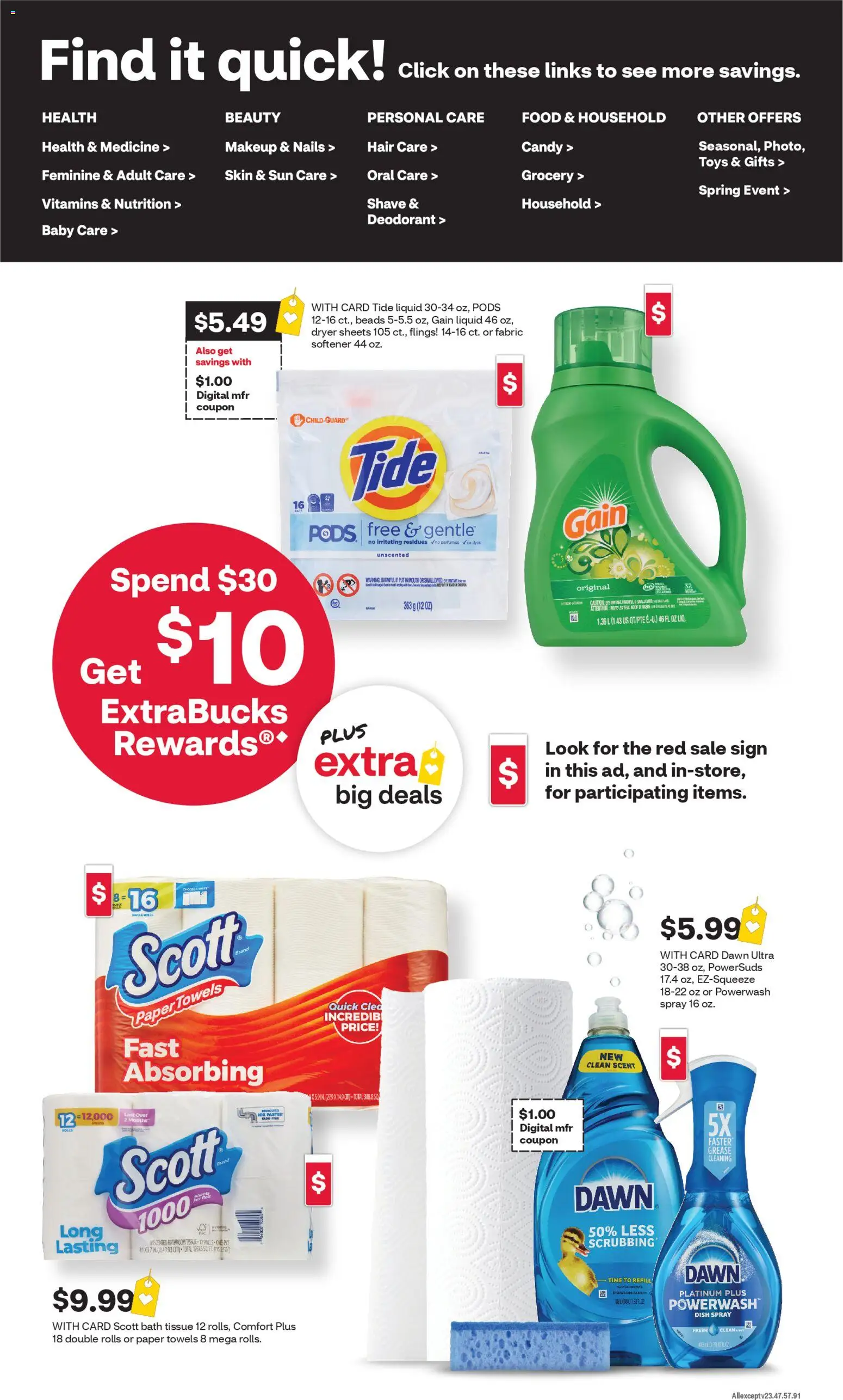 CVS Pharmacy Weekly Ad - ME - valid from 26.04.2026 | Page: 2 | Products: Bath, Deodorant, Dryer