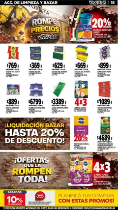Vista previa Yaguar catálogo válido desde el 13.04.2026 | Página: 15 | Productos: Pollo, Esponja, Escobillon, Escoba