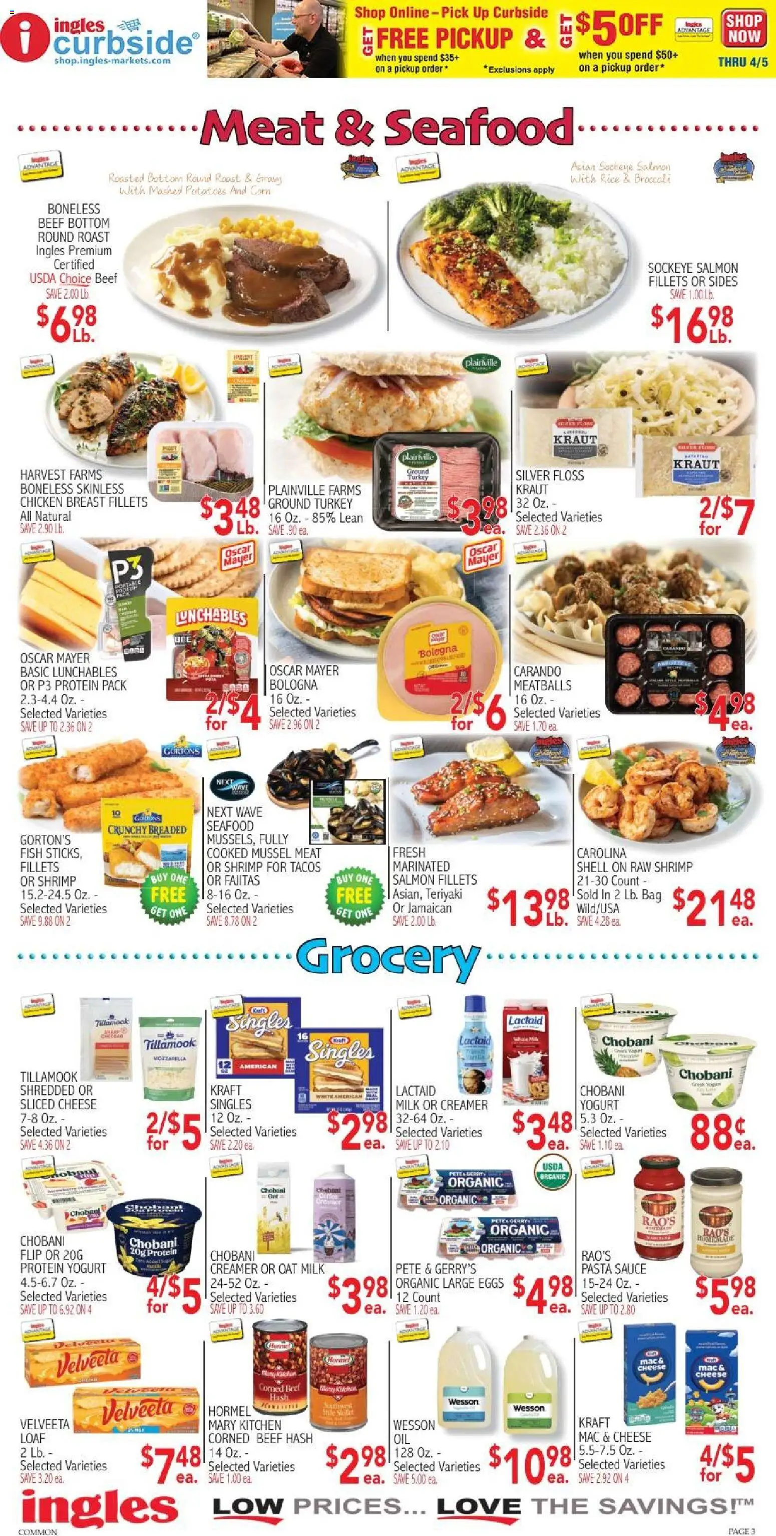 Ingles Weekly Ad - valid from 18.03.2026 | Page: 3 | Products: Rice, Potatoes, Sauce, Bag