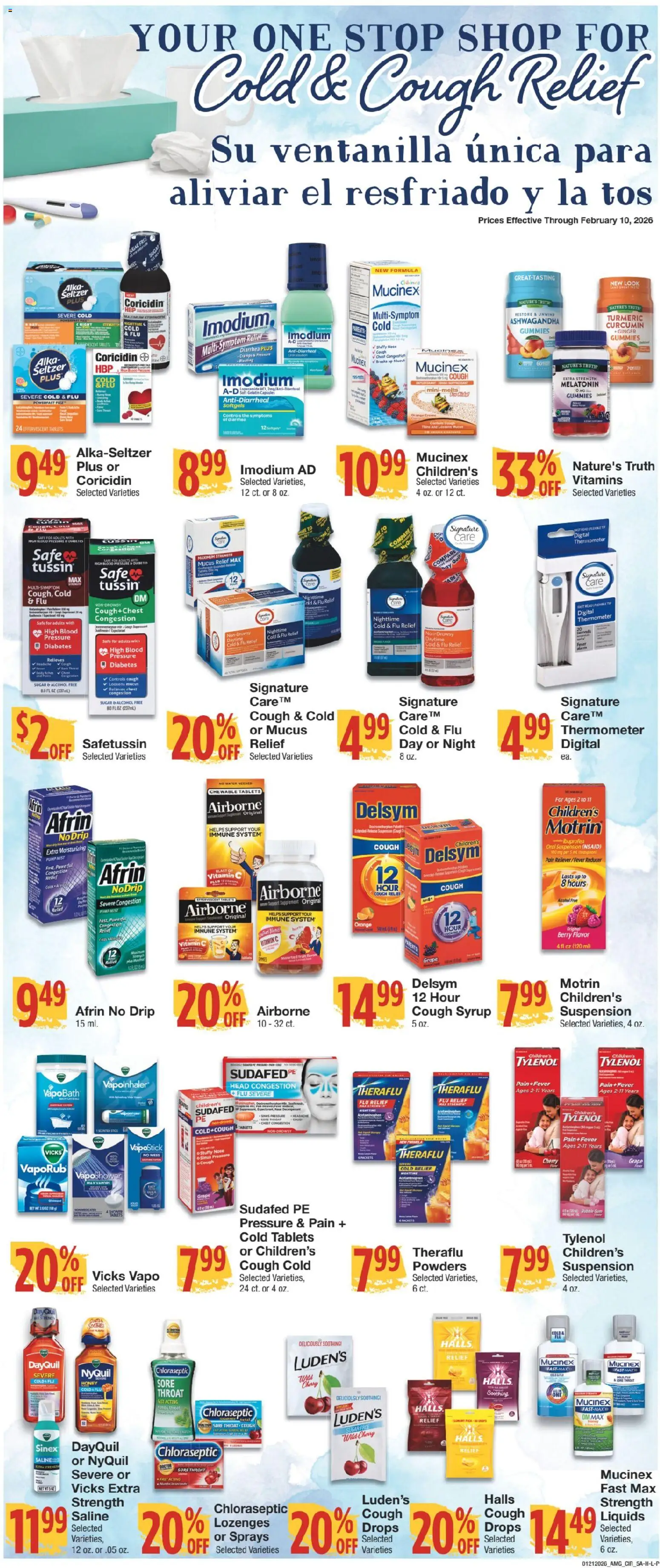 United Supermarkets Ad - valid from 20.01.2026 | Page: 5 | Products: Vitamin, Safe, Water, Thermometer