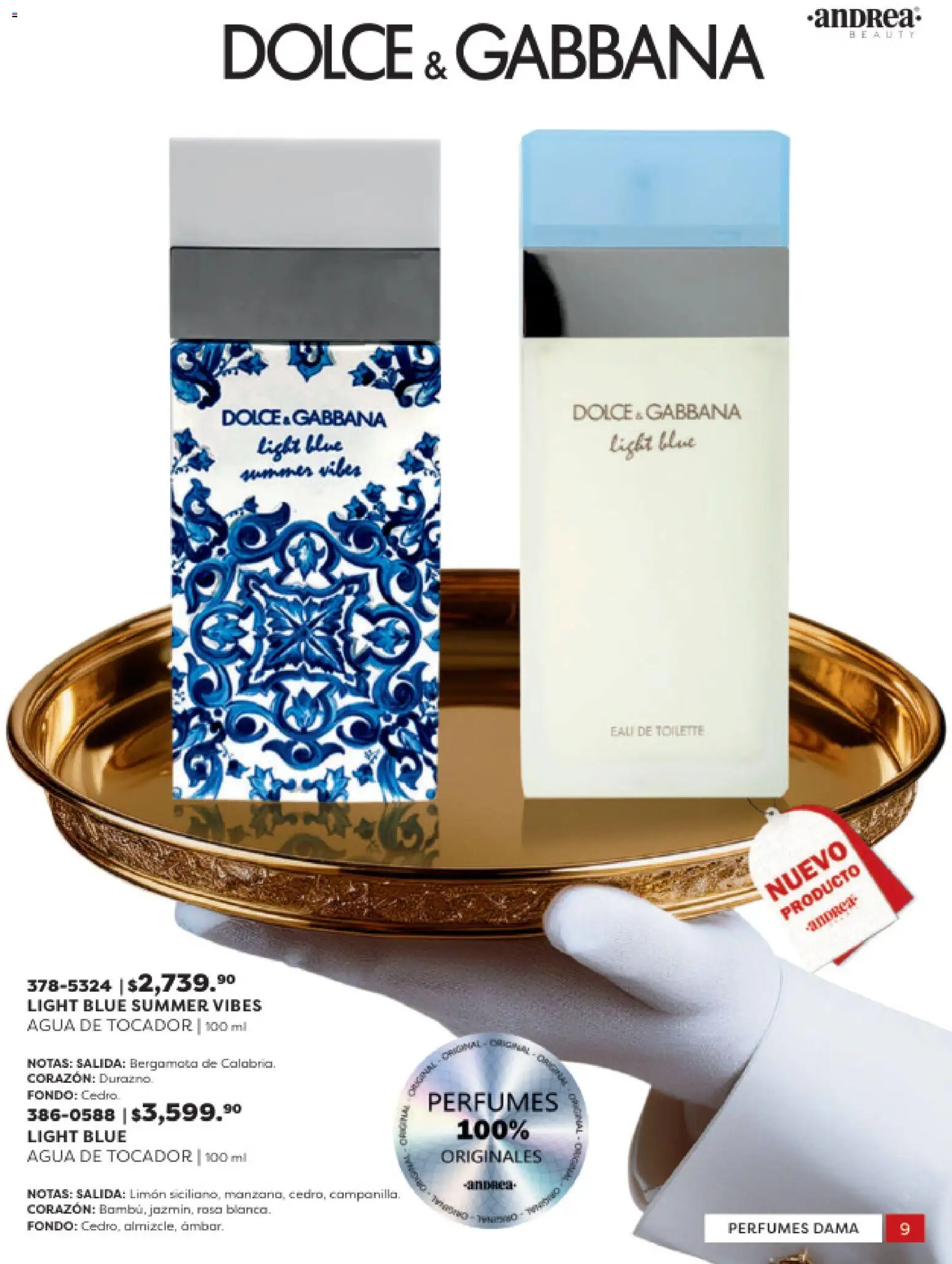 Nuevas ofertas de Andrea válidas en toda la República Mexicana desde el 31.10.2025. ¡Encuentra las mejores ofertas en Andrea catálogo Beauty! | Página: 9 | Productos: Durazno, Agua, Limón, Eau de toilette