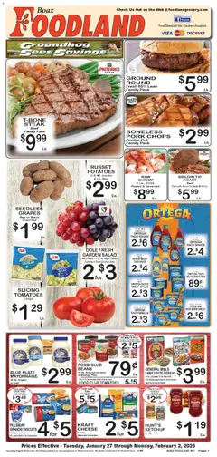 Preview of Foodland weekly ads valid from 27.01.2026