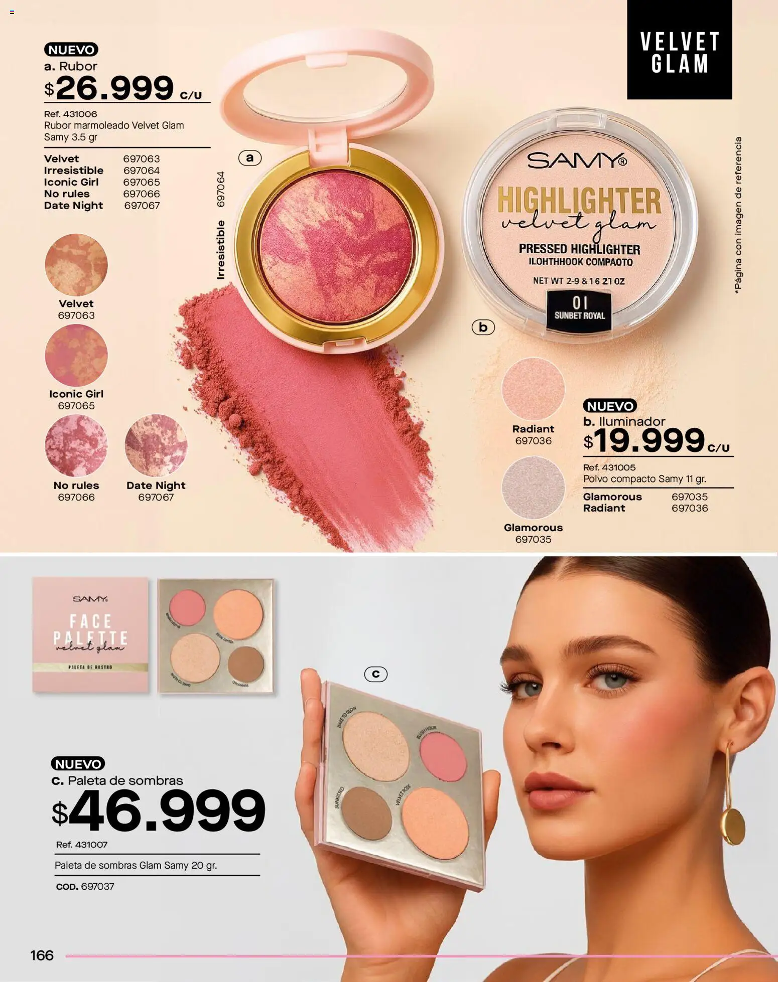 Carmel revista - valida desde el 29.10.2025 | Página: 166 | Productos: Polvo compacto, Iluminador, Rubor, Polvo