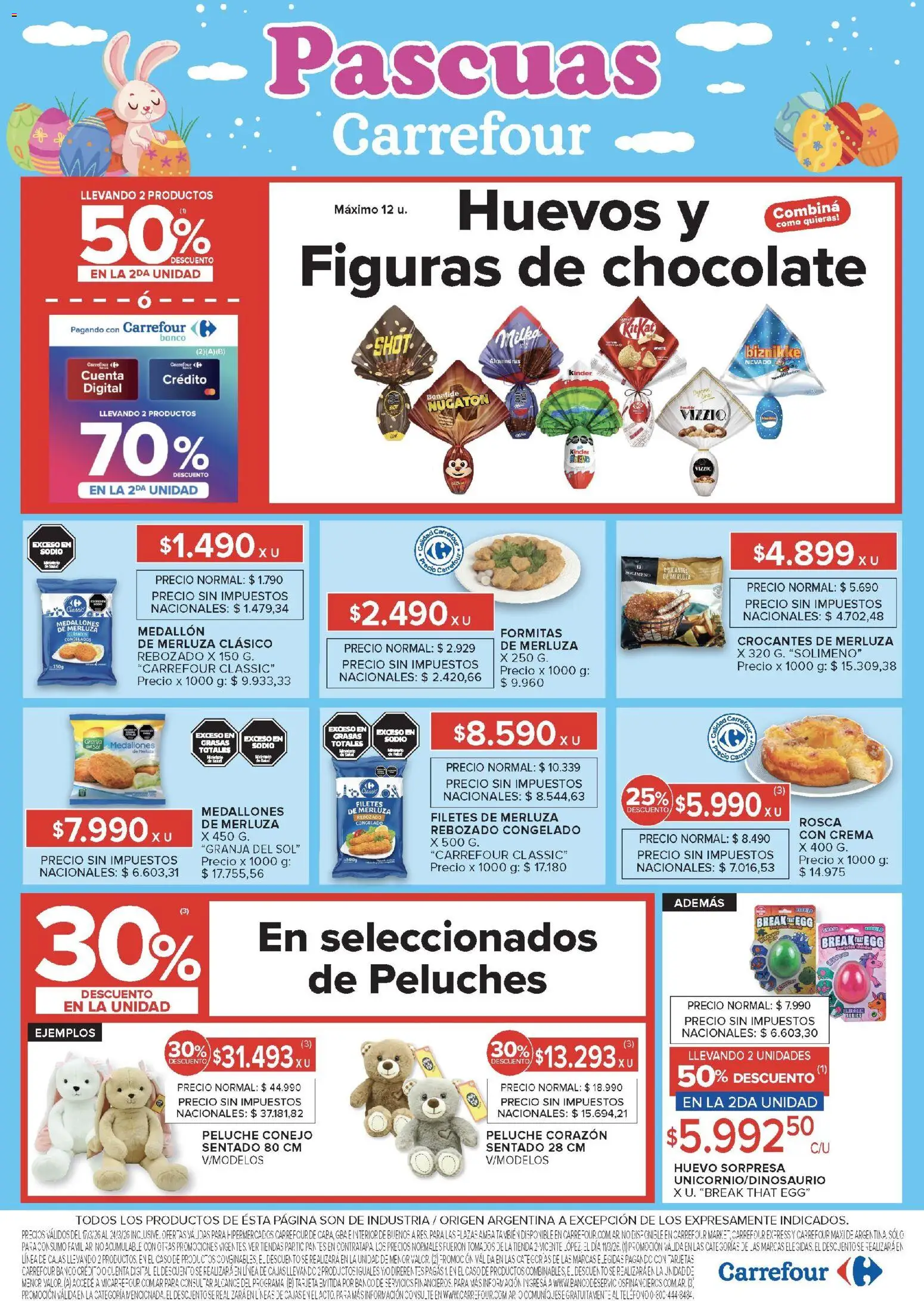 Carrefour ofertas │ válido desde el 17.03.2026 | Página: 2 | Productos: Teléfono, Huevo, Huevos, Crema