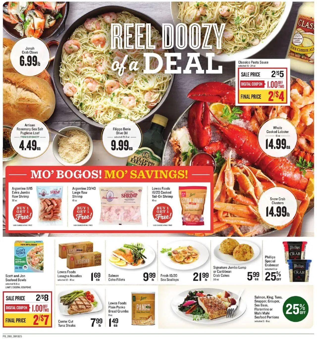 Lowes Foods Weekly Ad - GA - valid from 13.08.2025 | Page: 12 | Products: Cheese, Pasta, Cream, Sauce
