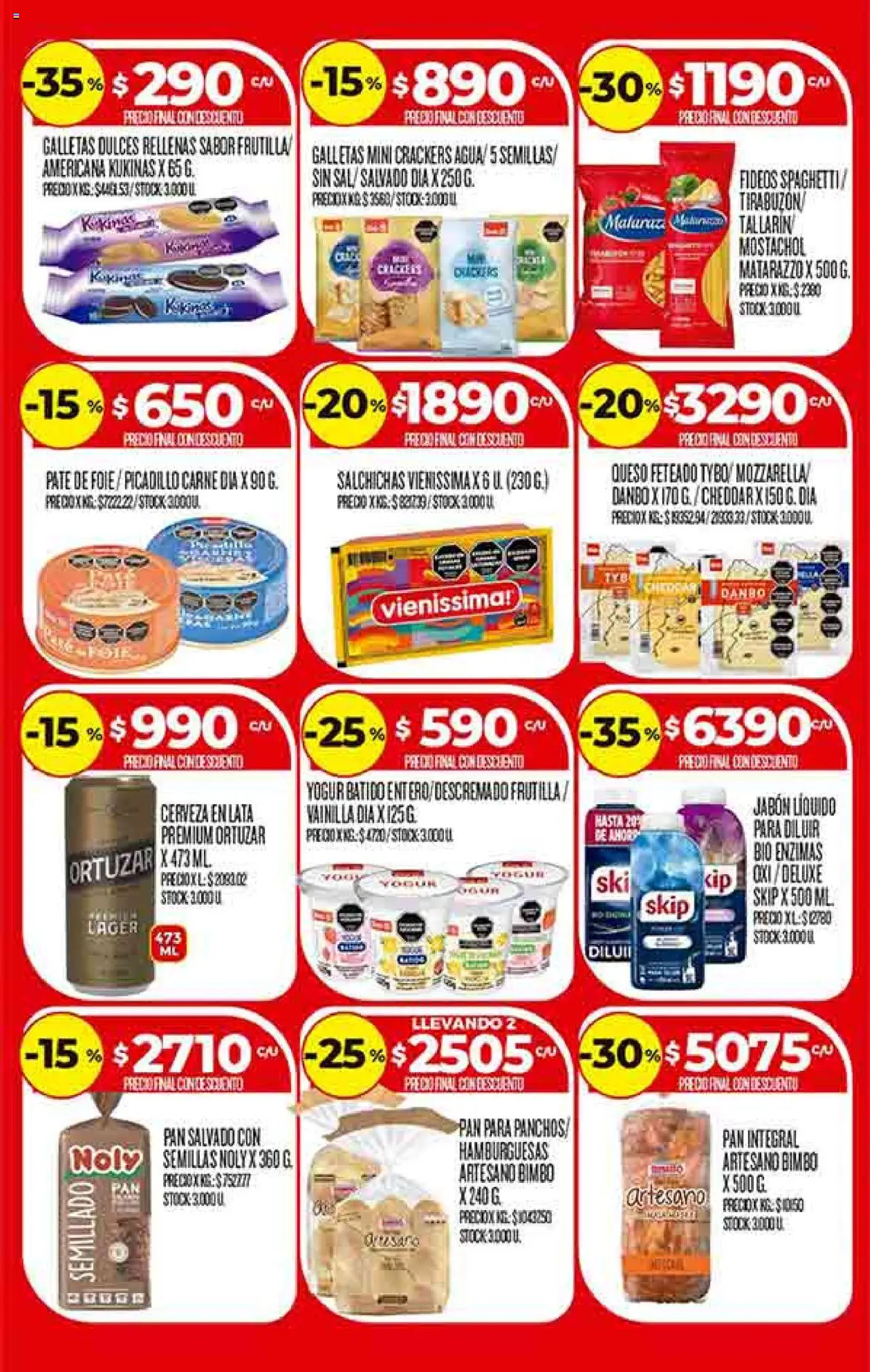 Supermercado DIA Ofertas │ válido desde el 20.08.2025 | Página: 3 | Productos: Jabón, Pan, Cerveza, Fideos