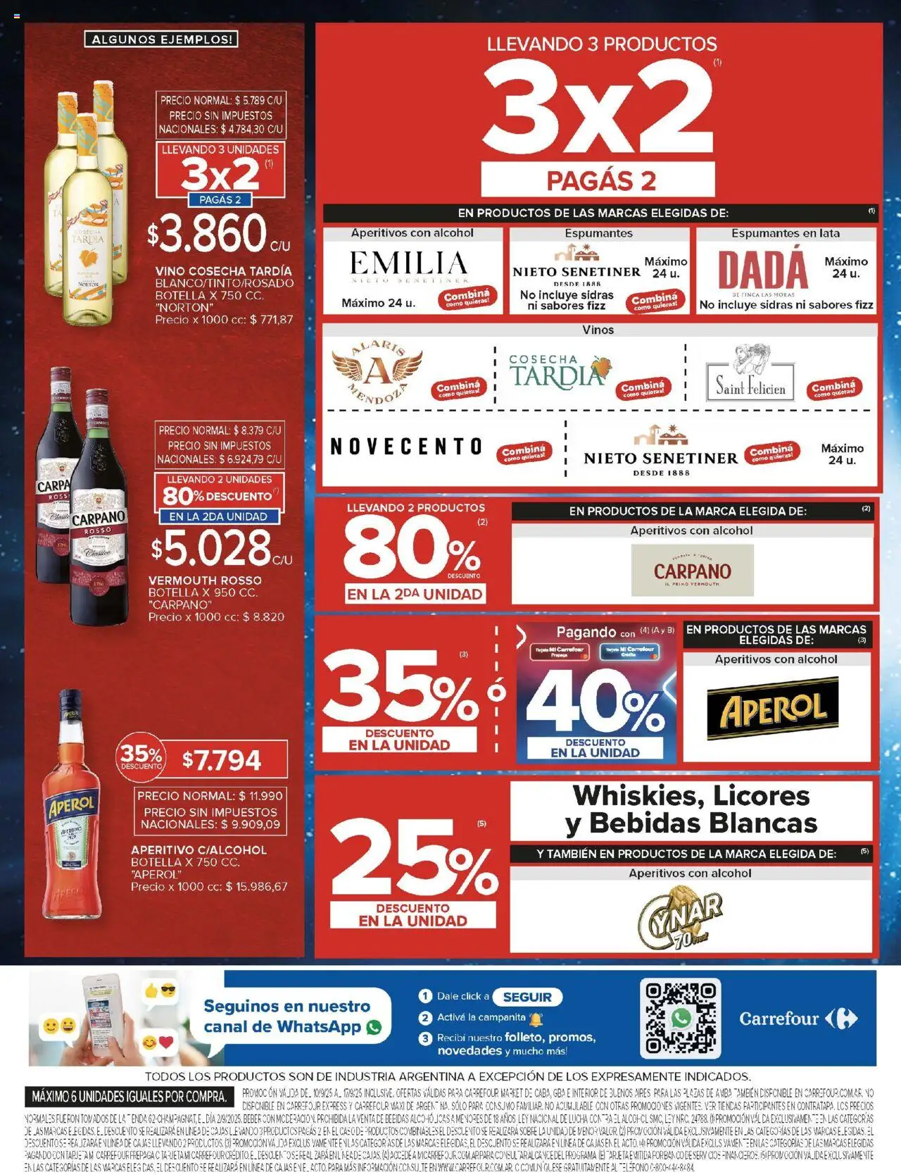 Carrefour ofertas - CABA │ válido desde el 10.09.2025 | Página: 40 | Productos: Teléfono, Carpa, Sobre, Zapa