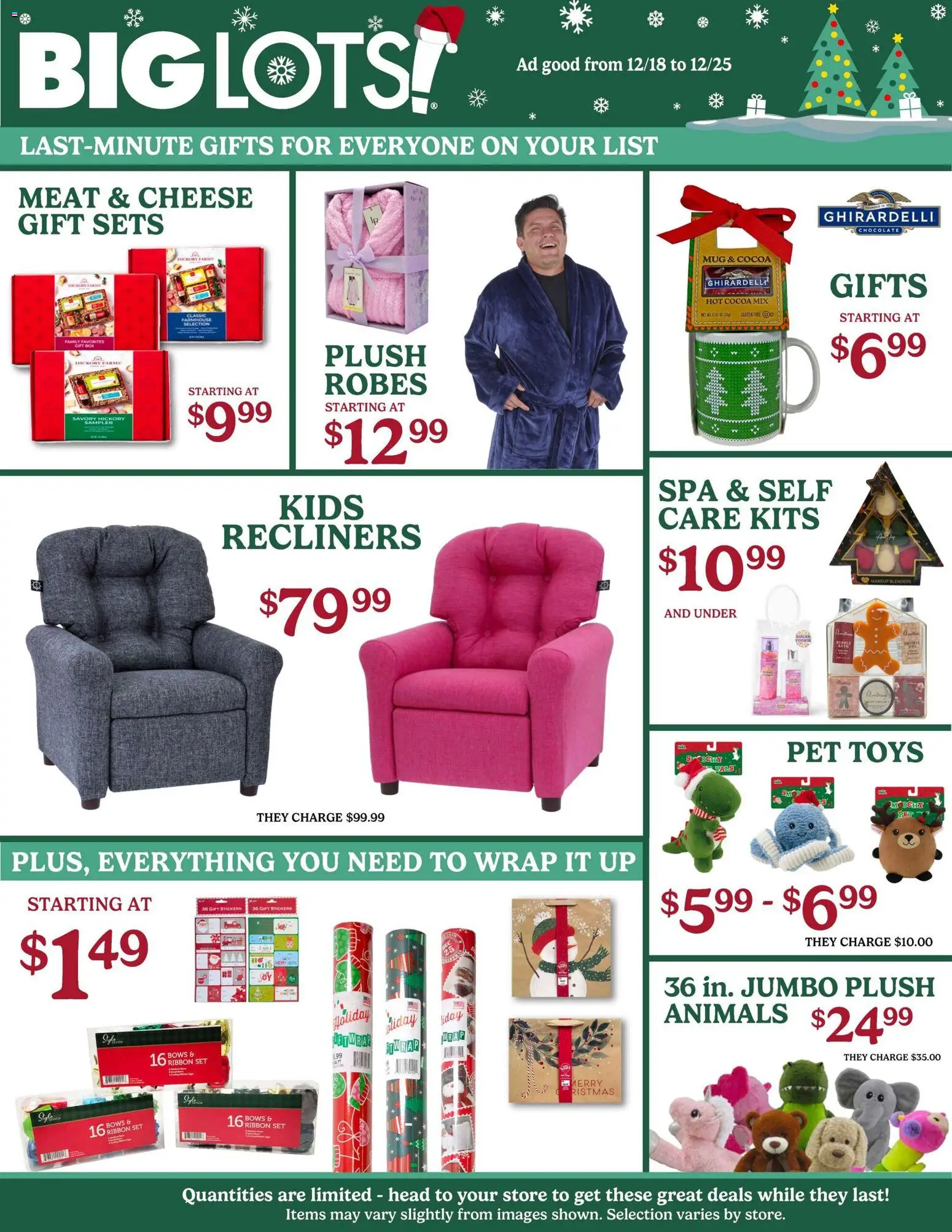 Big Lots Weekly Ad - valid from 18.12.2025 | Page: 1 | Products: Stickers, Box, Pet Toys, Cheese