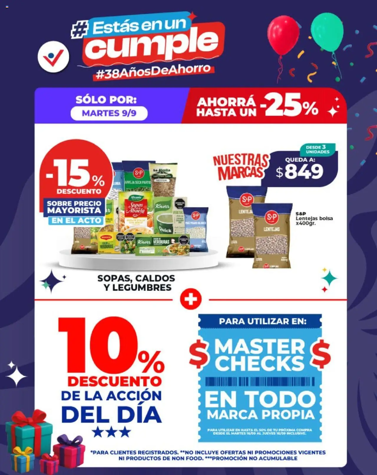 Vital - Sólo por Martes │ válido desde el 09.09.2025 | Página: 2 | Productos: Arveja, Sobre, Lentejas, Arroz