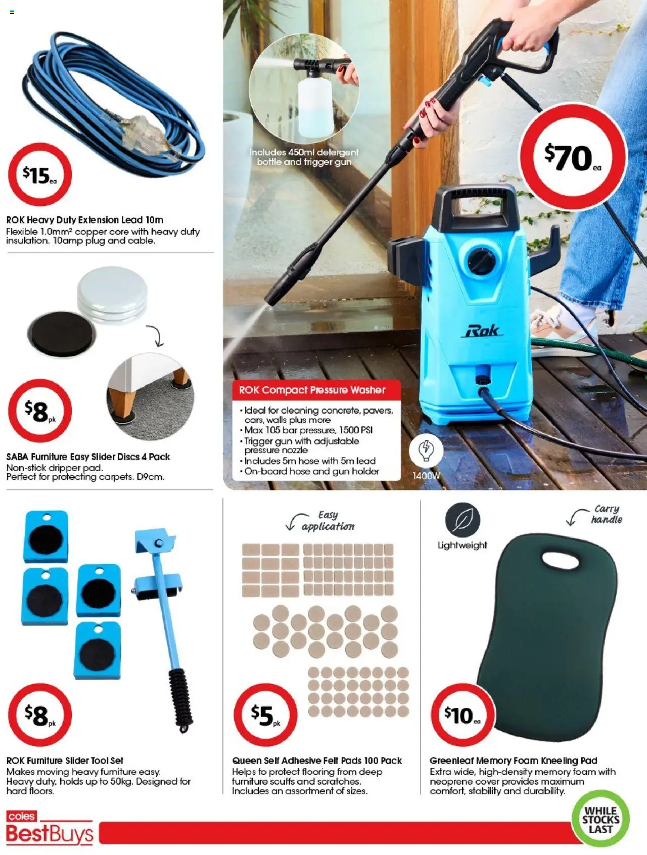 Coles catalogue - valid from 29.08.2025 | Page: 6 | Products: Detergent, Kneeling pad, Flooring, Washer