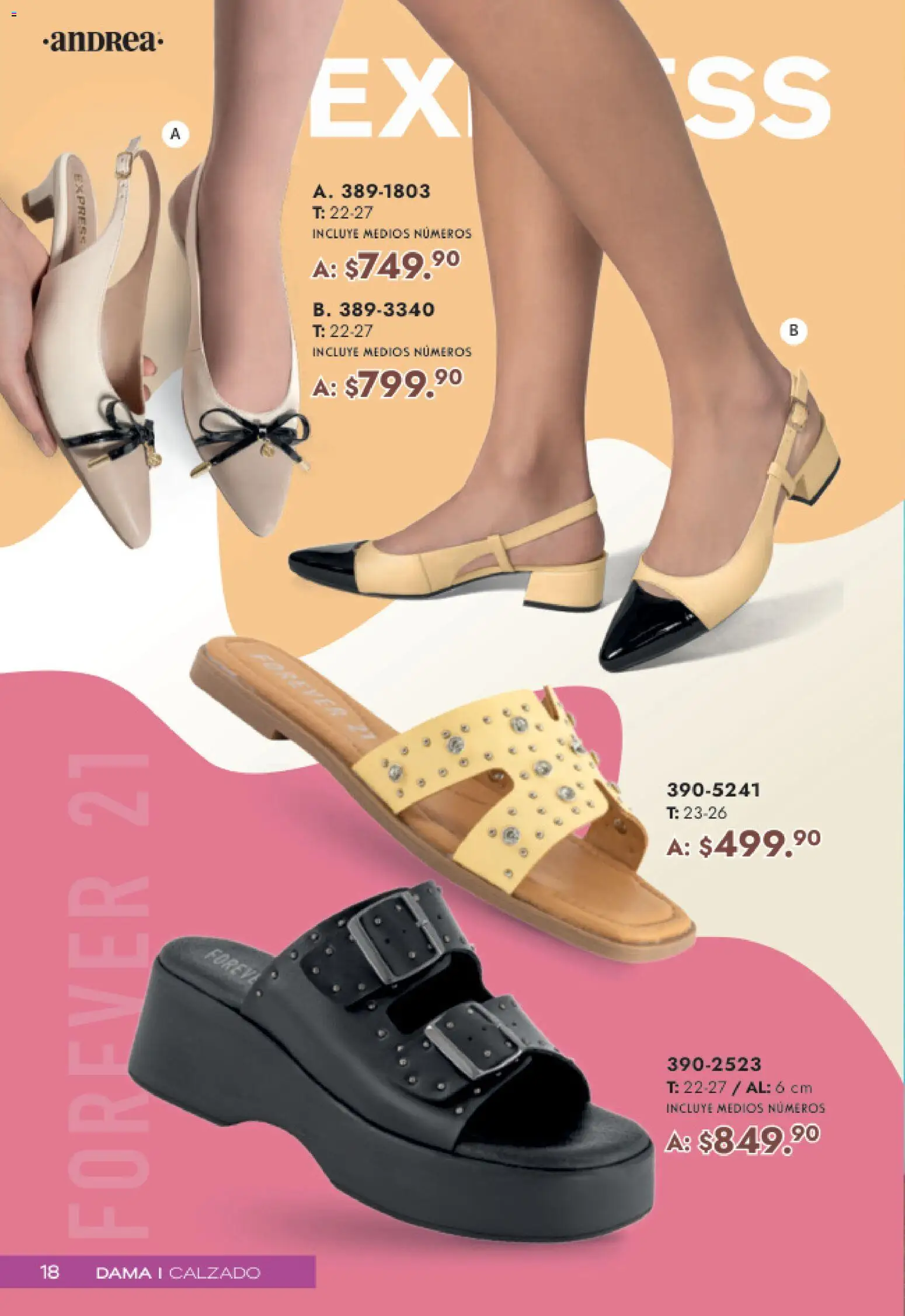 Nuevas ofertas de Andrea válidas en toda la República Mexicana desde el 19.04.2026. ¡Encuentra las mejores ofertas en Andrea catálogo Mamá y Peques! | Página: 18