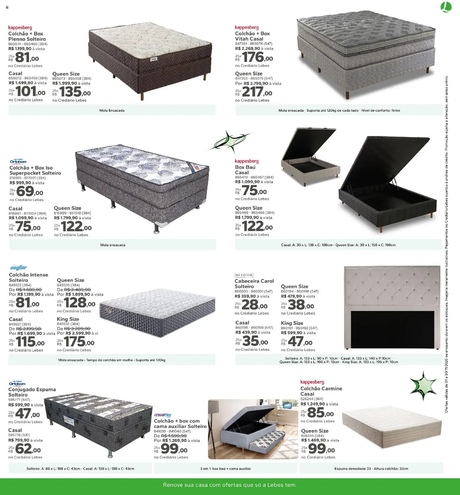 Lebes Folheto - válido de 01.11.2025 | Página: 13 | Produtos: Cama, Colchão