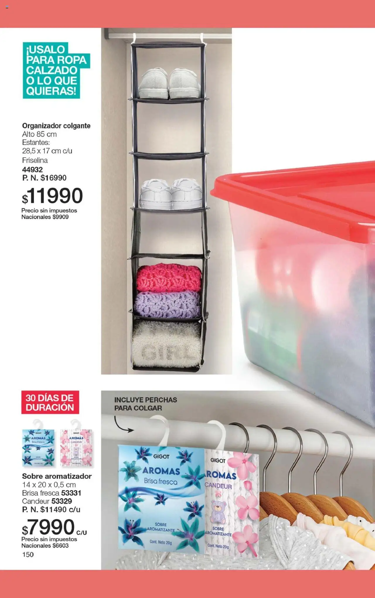 Gigot catálogo │ válido desde el 12.08.2025 | Página: 156 | Productos: Organizador, Aromatizador, Sobre, Ropa