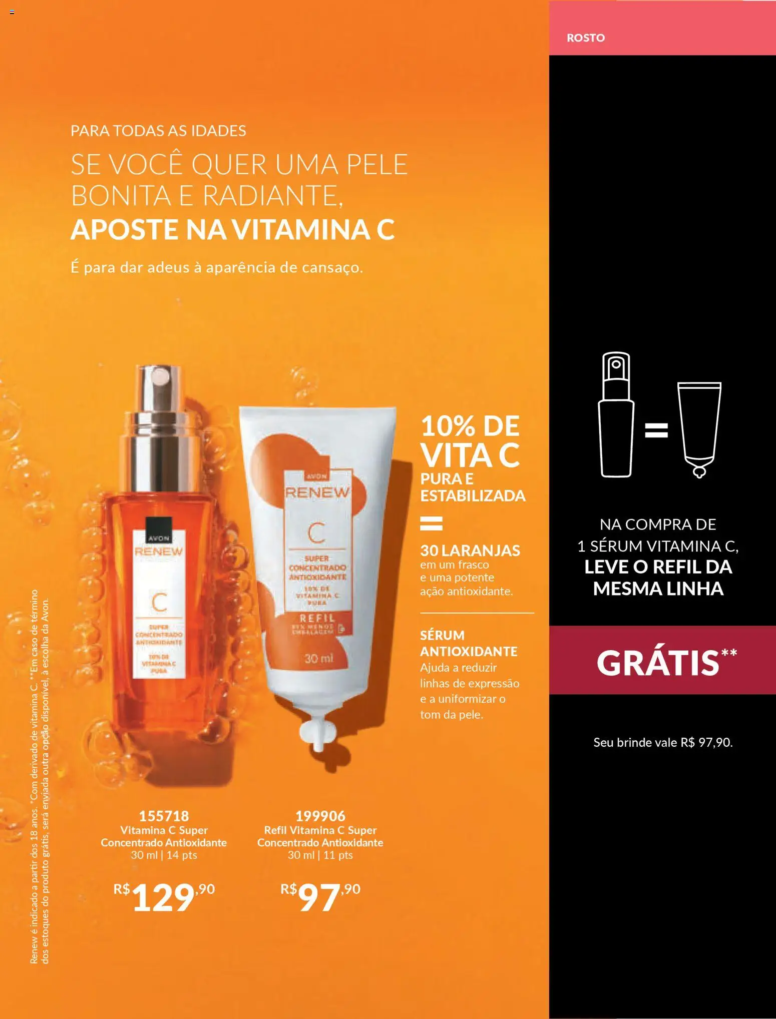 Avon Folheto - válido de 18.02.2026 | Página: 21 | Produtos: Laranjas, Sérum, Vitamina c