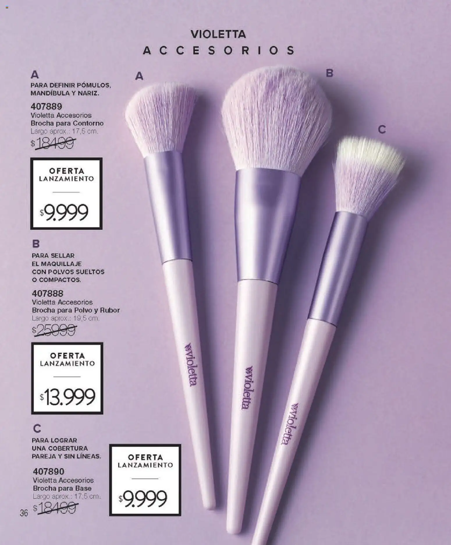 Violetta - Violetta Cosméticos │ válido desde el 09.03.2026 | Página: 326 | Productos: Maquillaje, Rubor, Polvo, Brocha para base