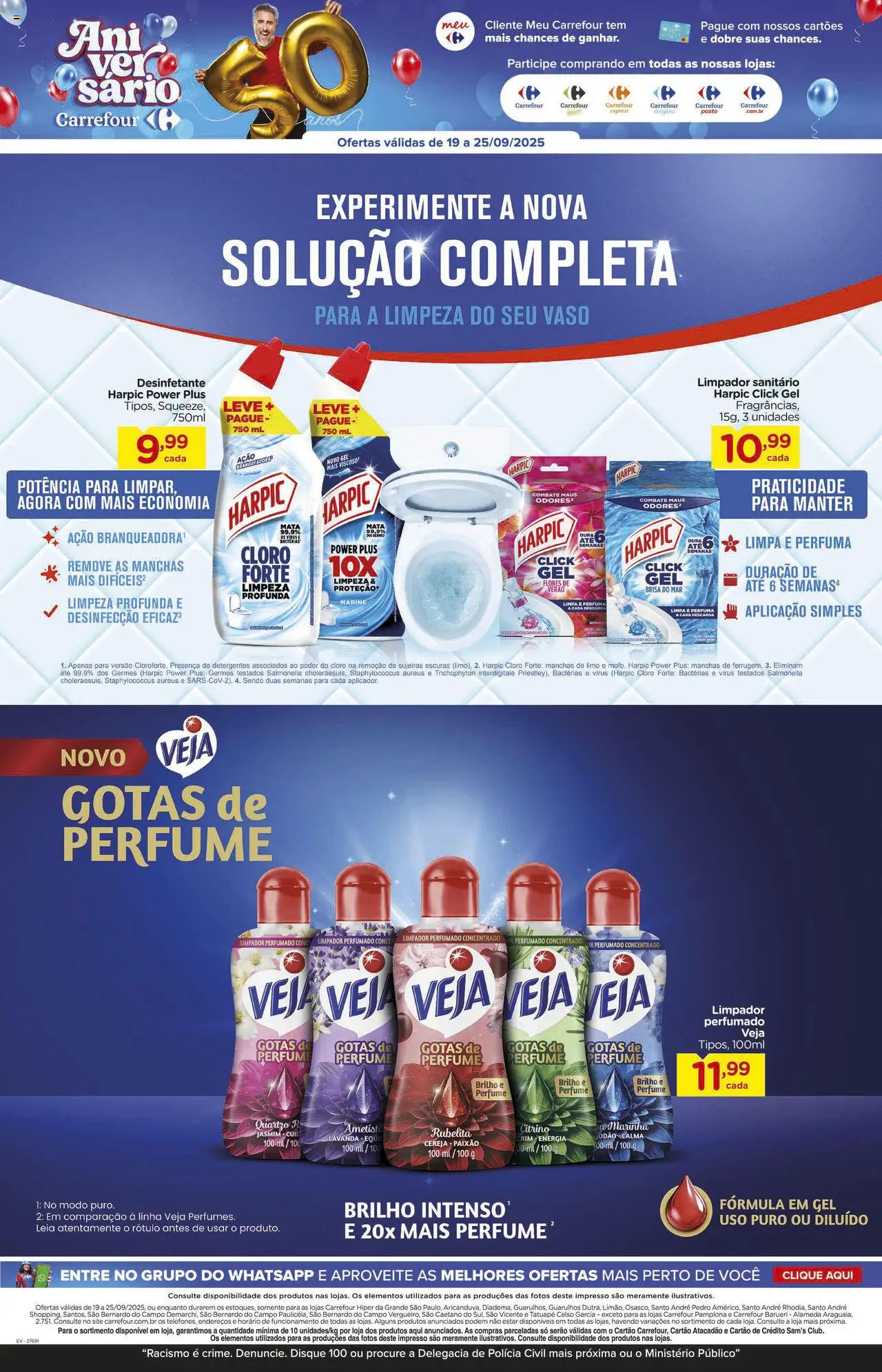 Carrefour Folheto - válido de 19.09.2025 | Página: 15 | Produtos: Cloro, Flores, Vaso, Desinfetante