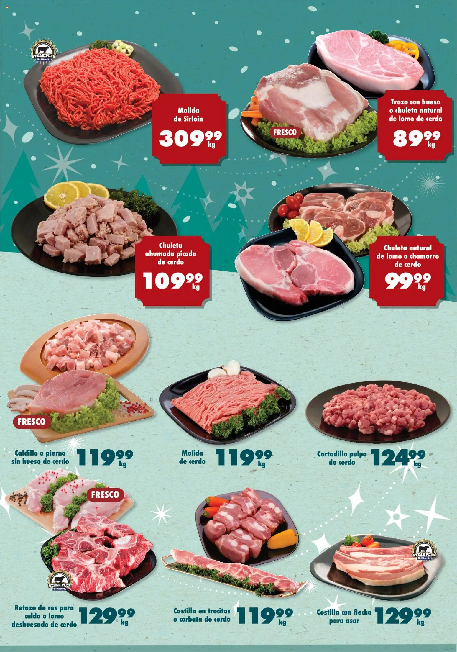 Nuevas ofertas de S-Mart válidas en toda la República Mexicana desde el 04.11.2025. ¡Encuentra las mejores ofertas en S-Mart folleto Ofertas de Feria Monterrey! | Página: 3 | Productos: Cerdo, Res, Corbata